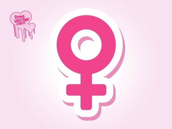 Female Gender Symbol Free Vector