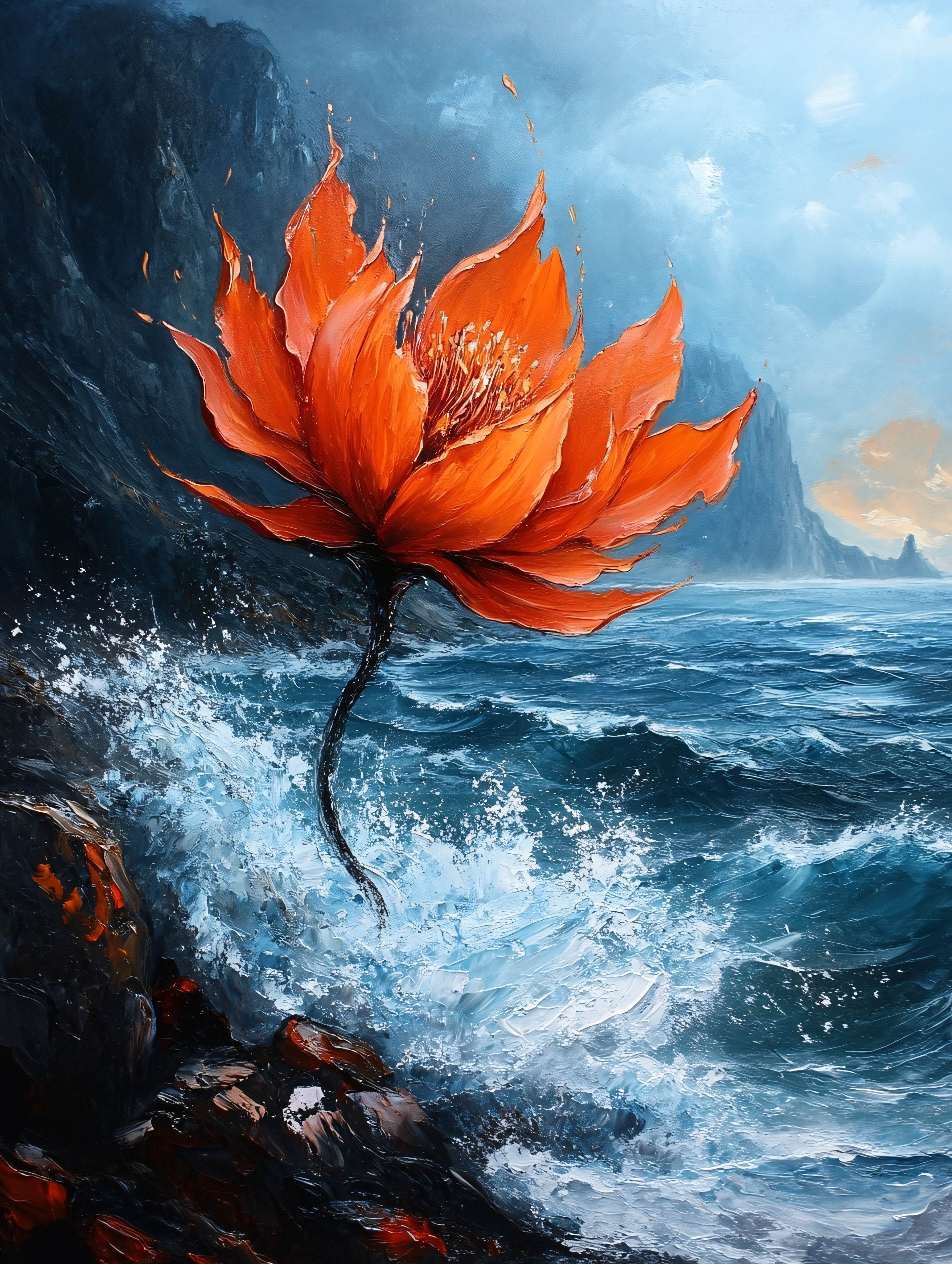 Fiery Bloom in the Tempest