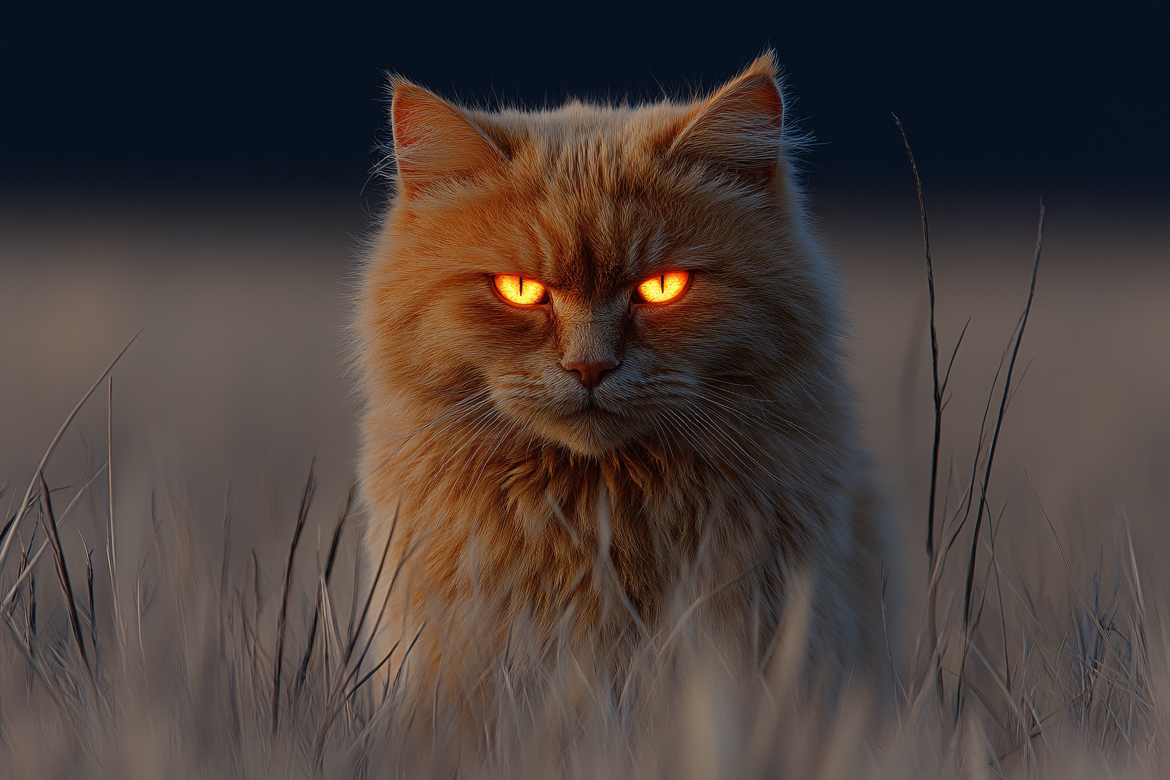 Fiery Eyed Feline