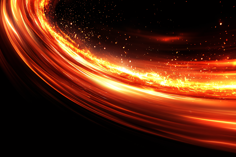 Fiery Light Swirl