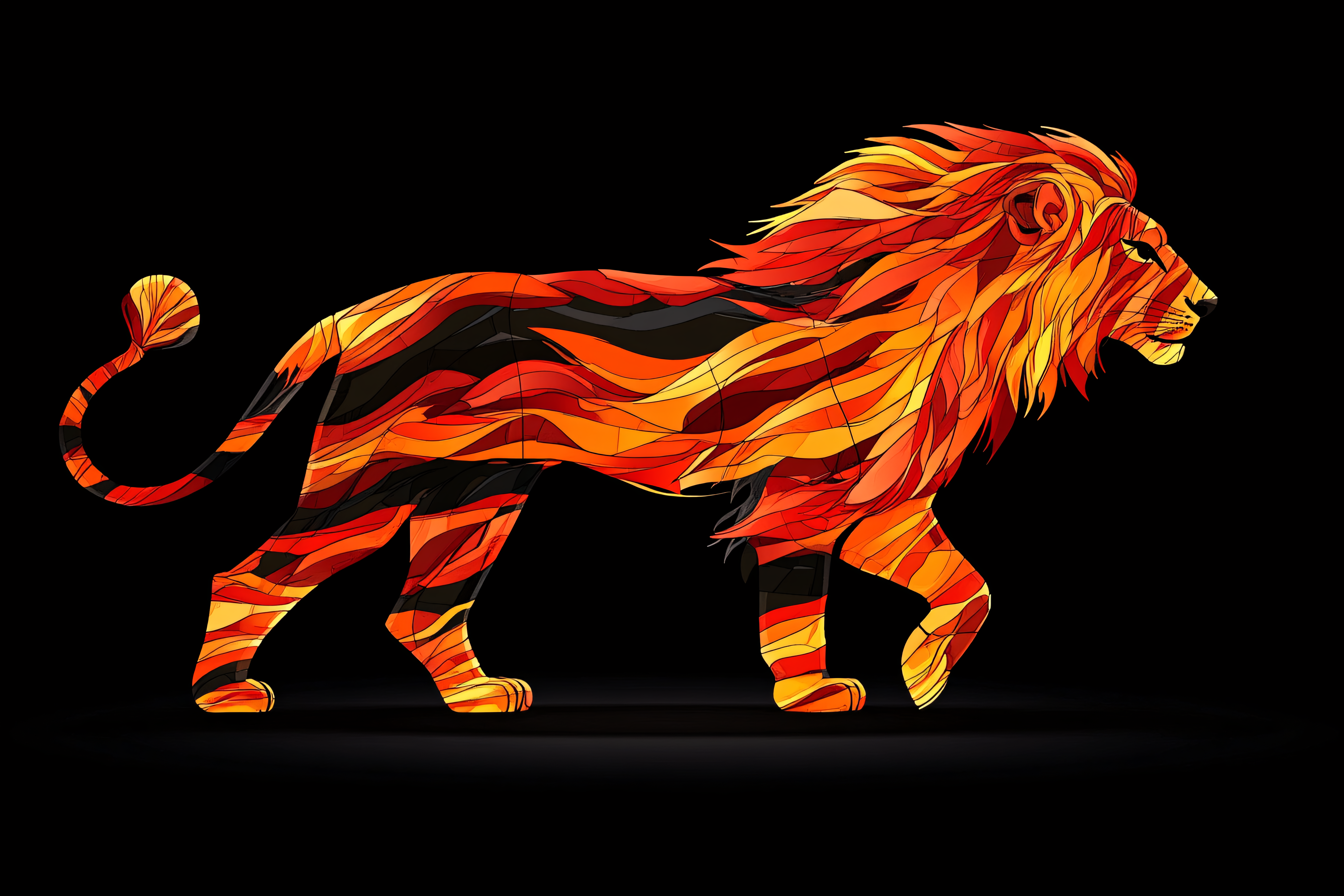 Fiery Lion