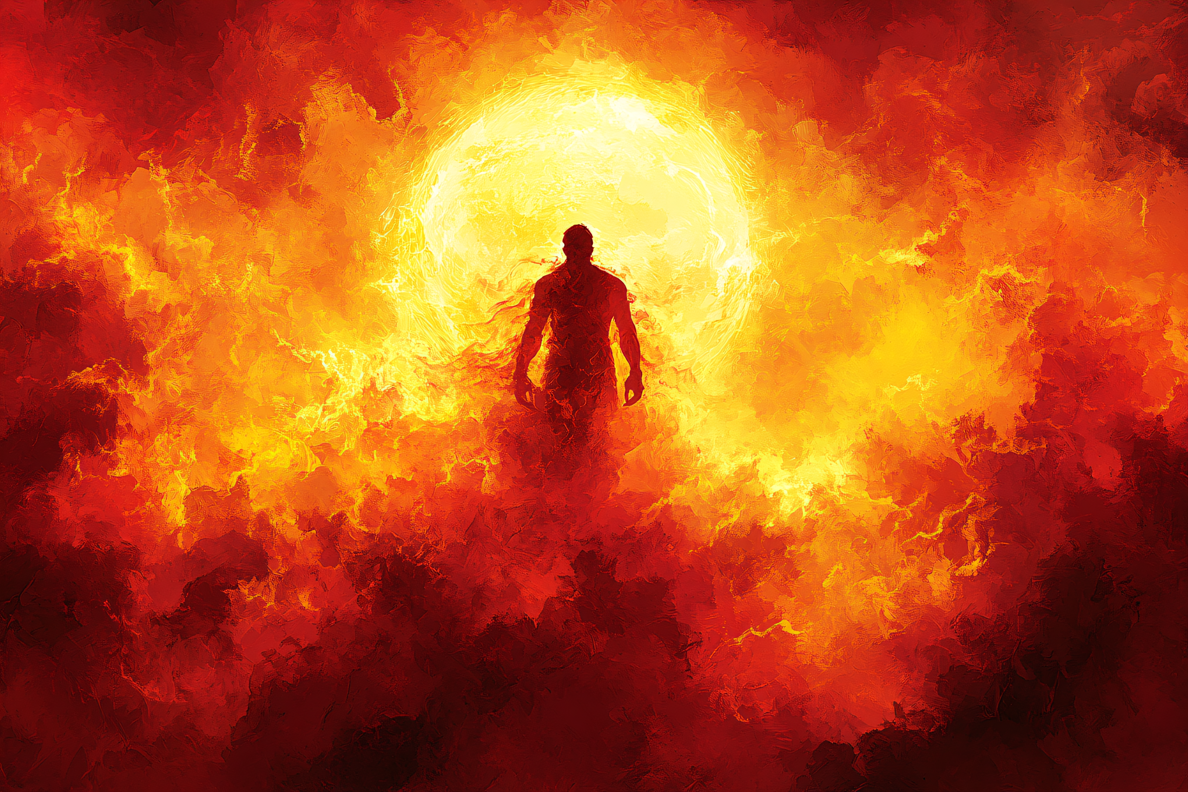 Fiery Silhouette