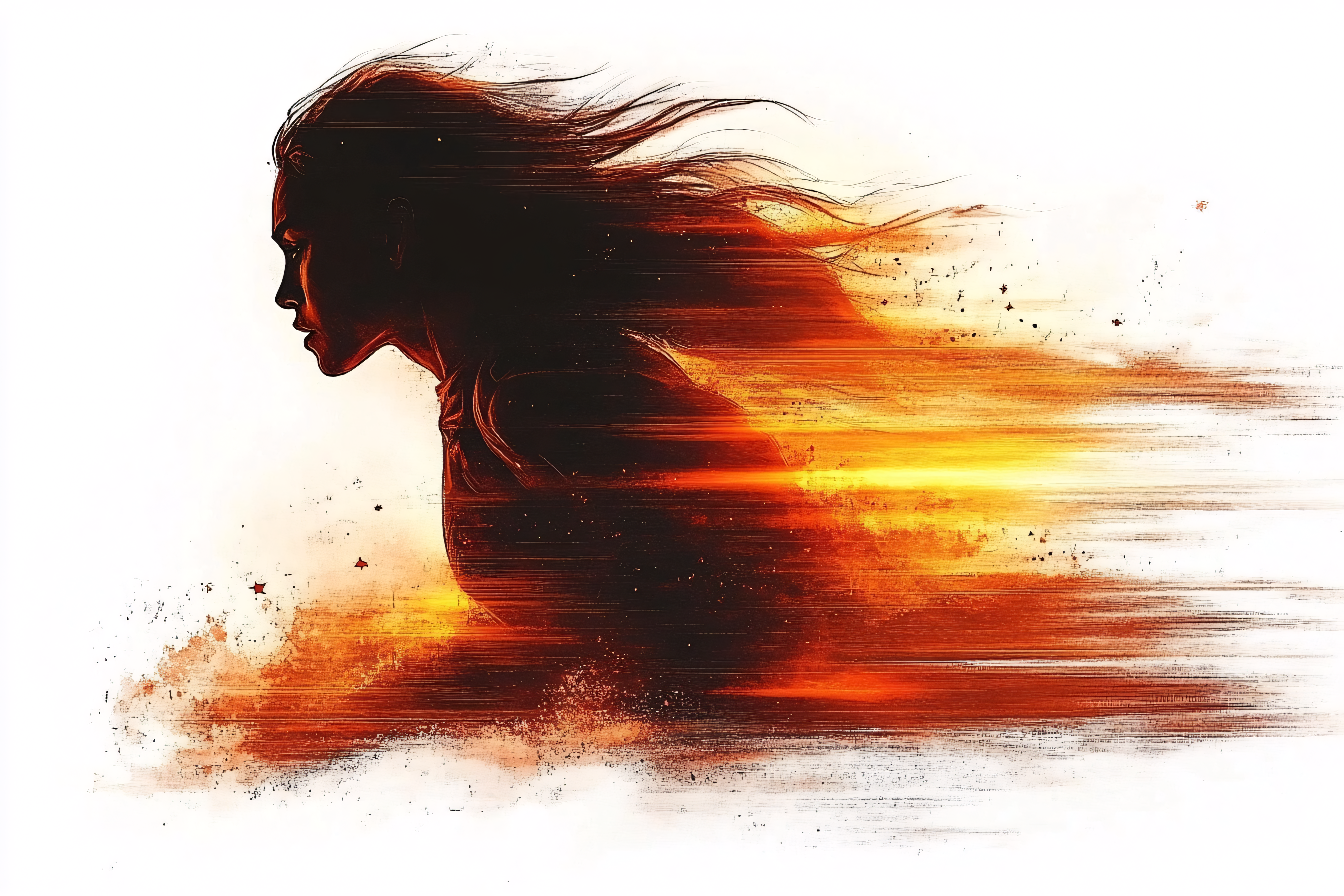Fiery Speed Woman