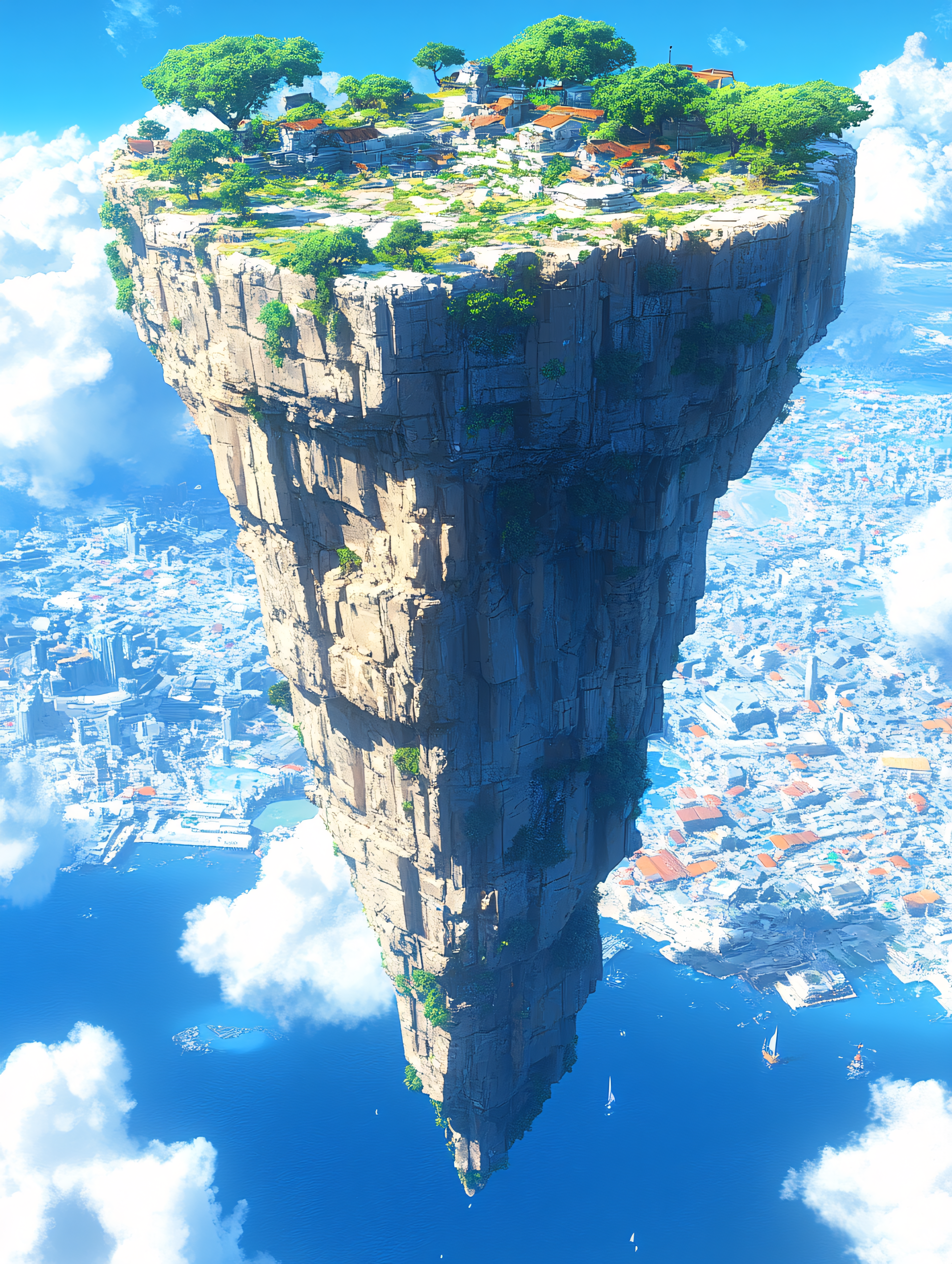 Floating Island Cityscape