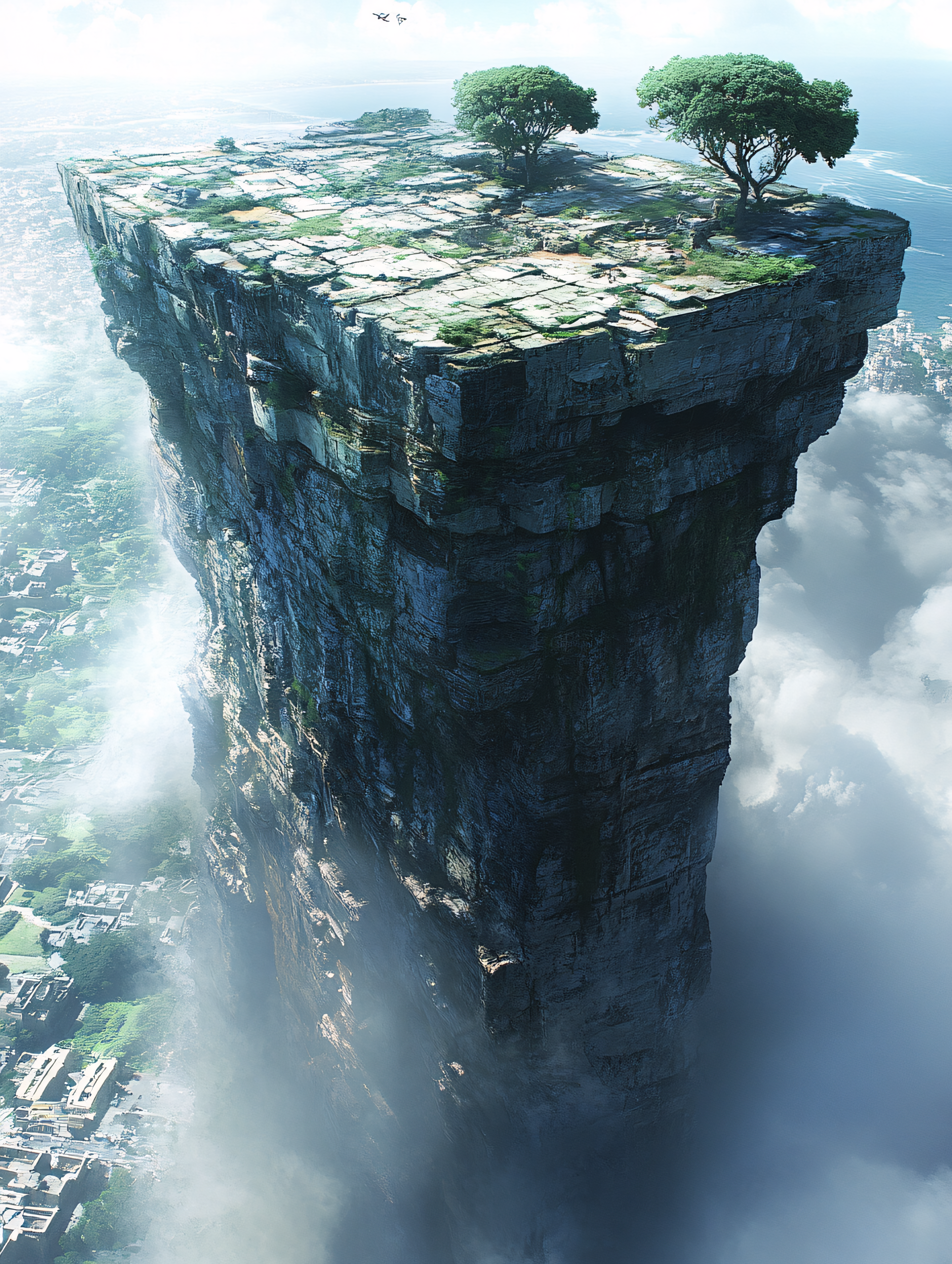 Floating Platform With Trees