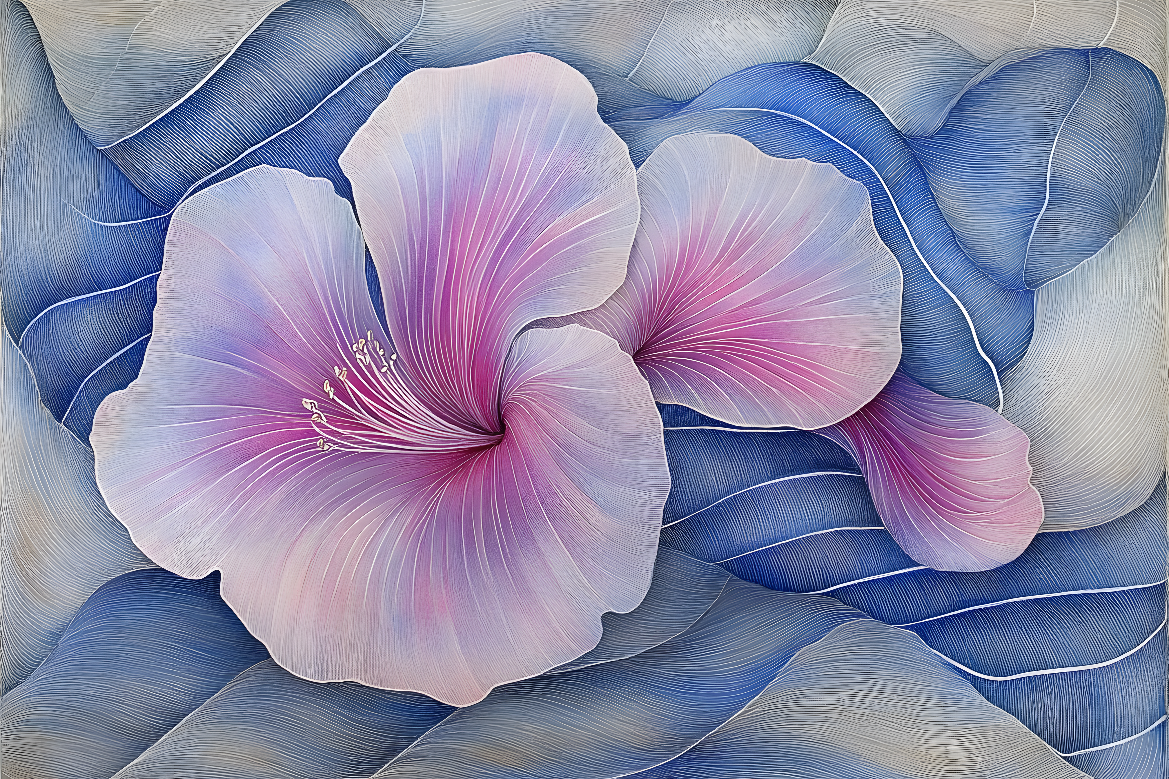 Floral Bloom Abstract Artwork