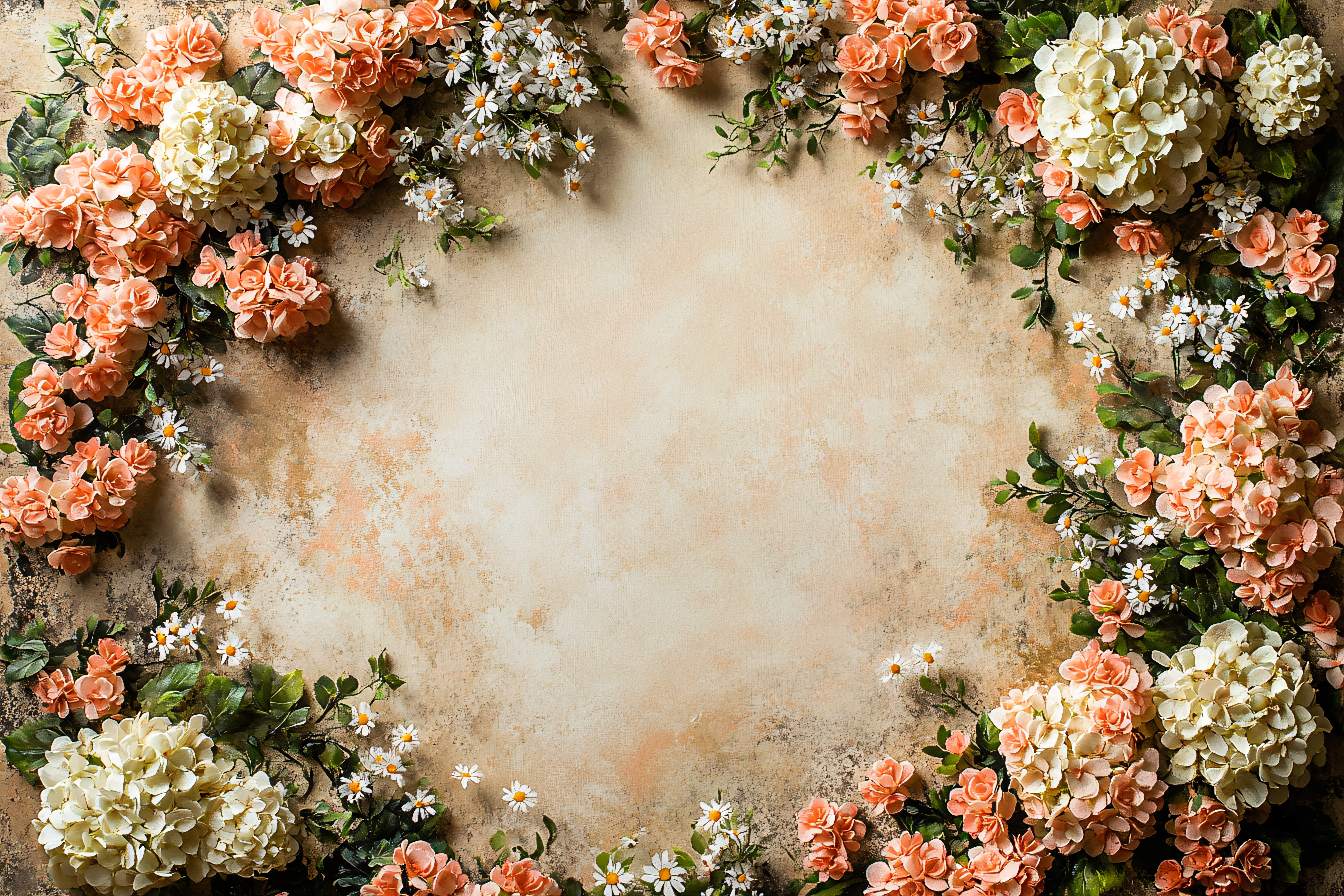 Floral Border Frame