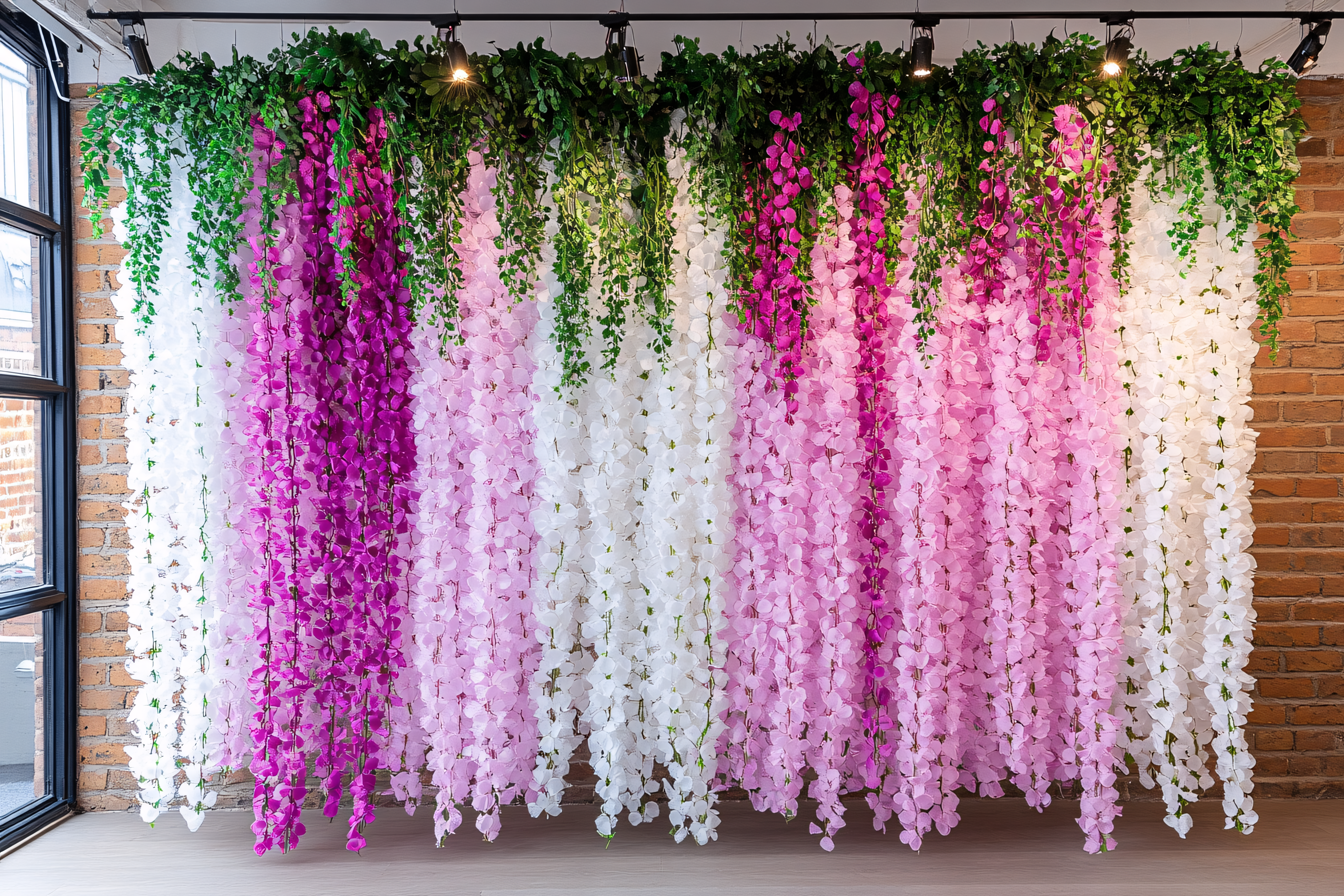 Floral Cascade Wall