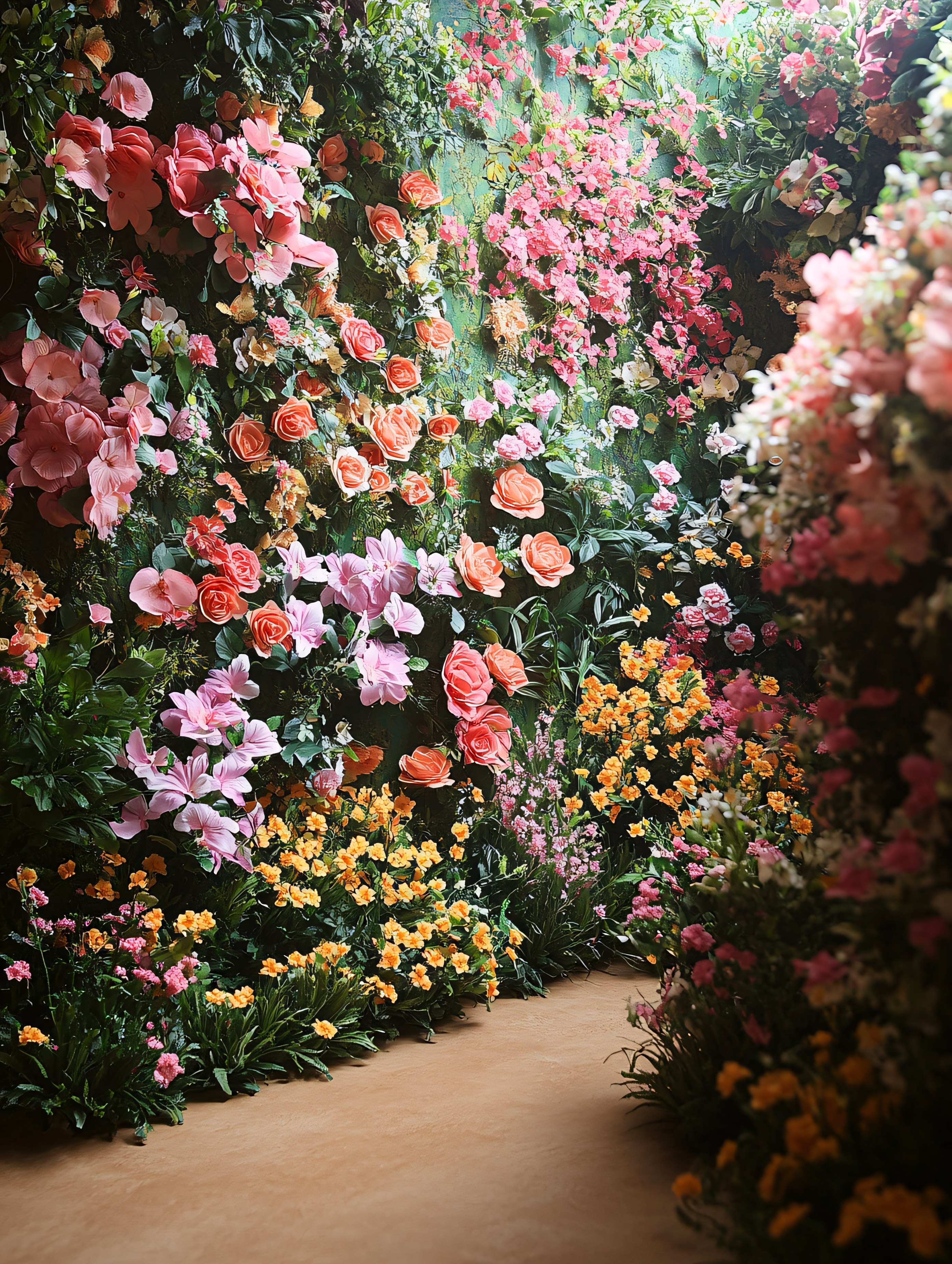Floral Garden Wall