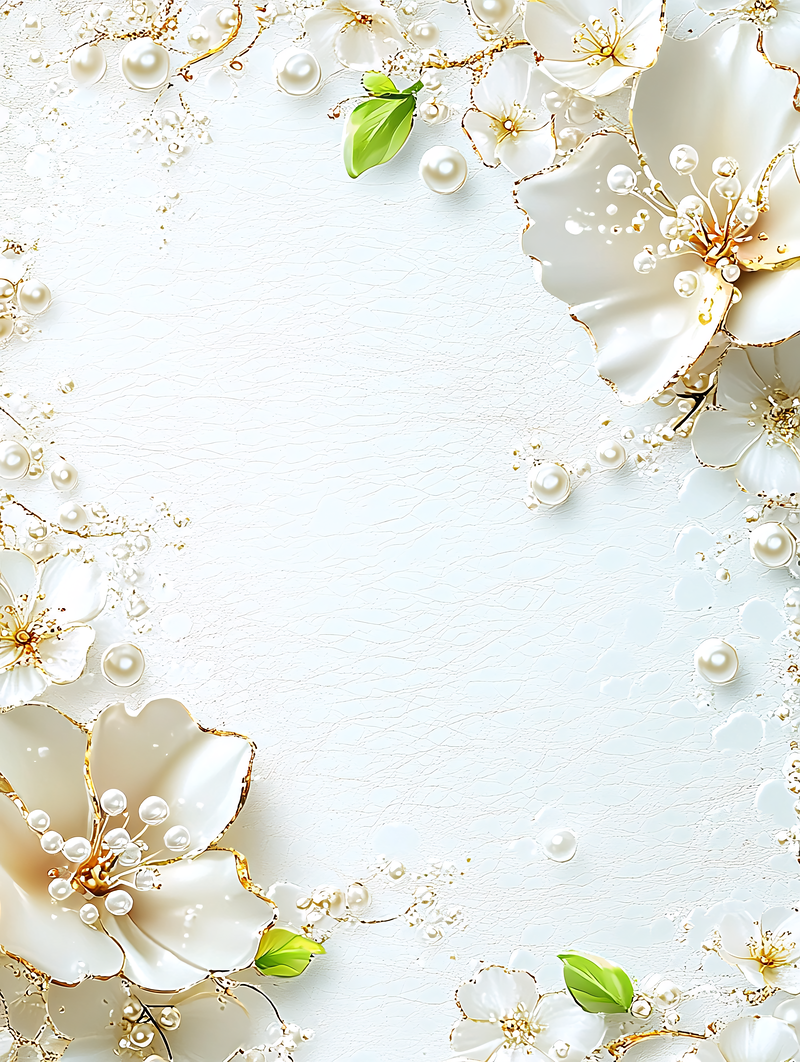 Floral Pearl Ornament