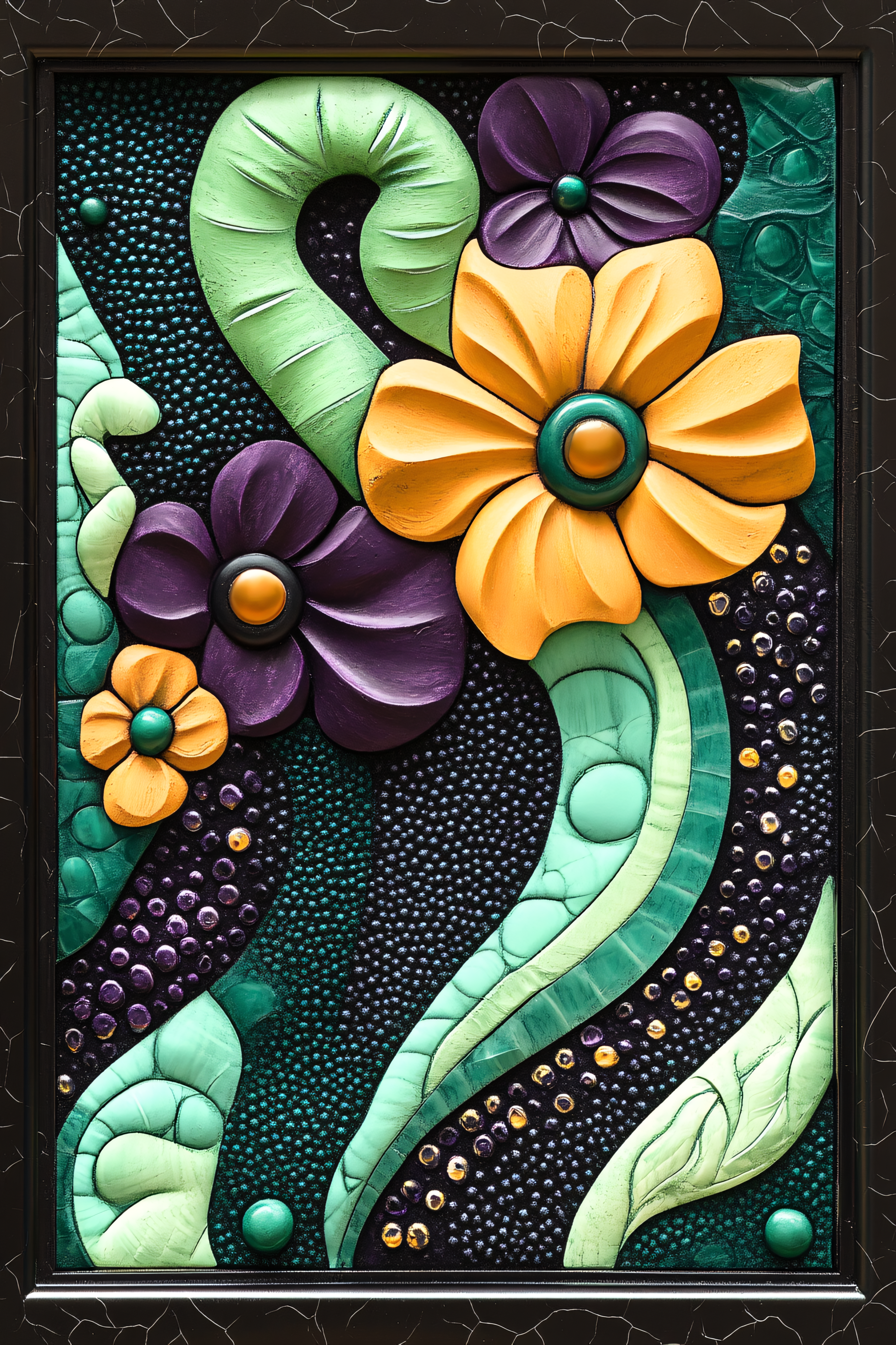 Floral Relief Art