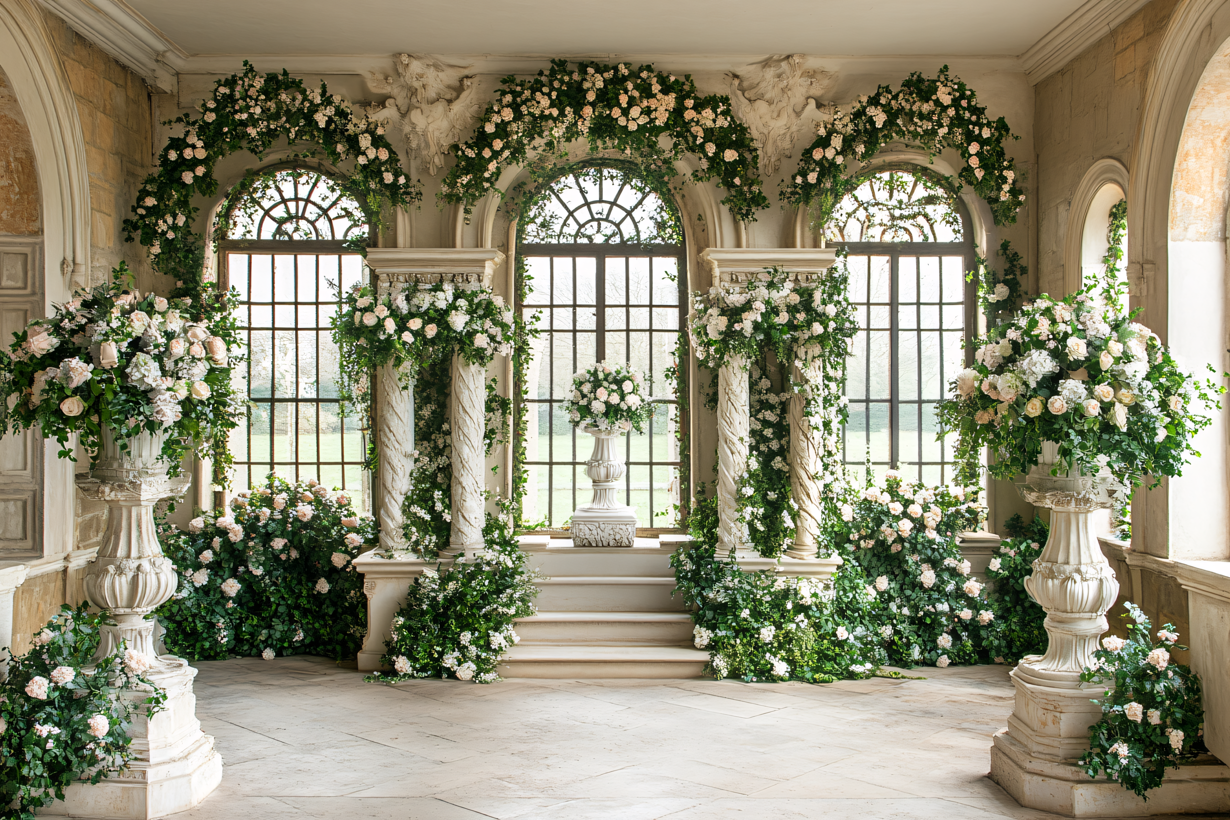 Floral Wedding Venue Interior
