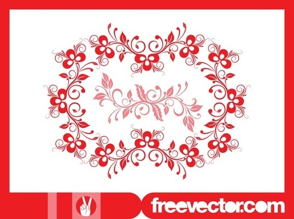 Floral Wreath Free Vector