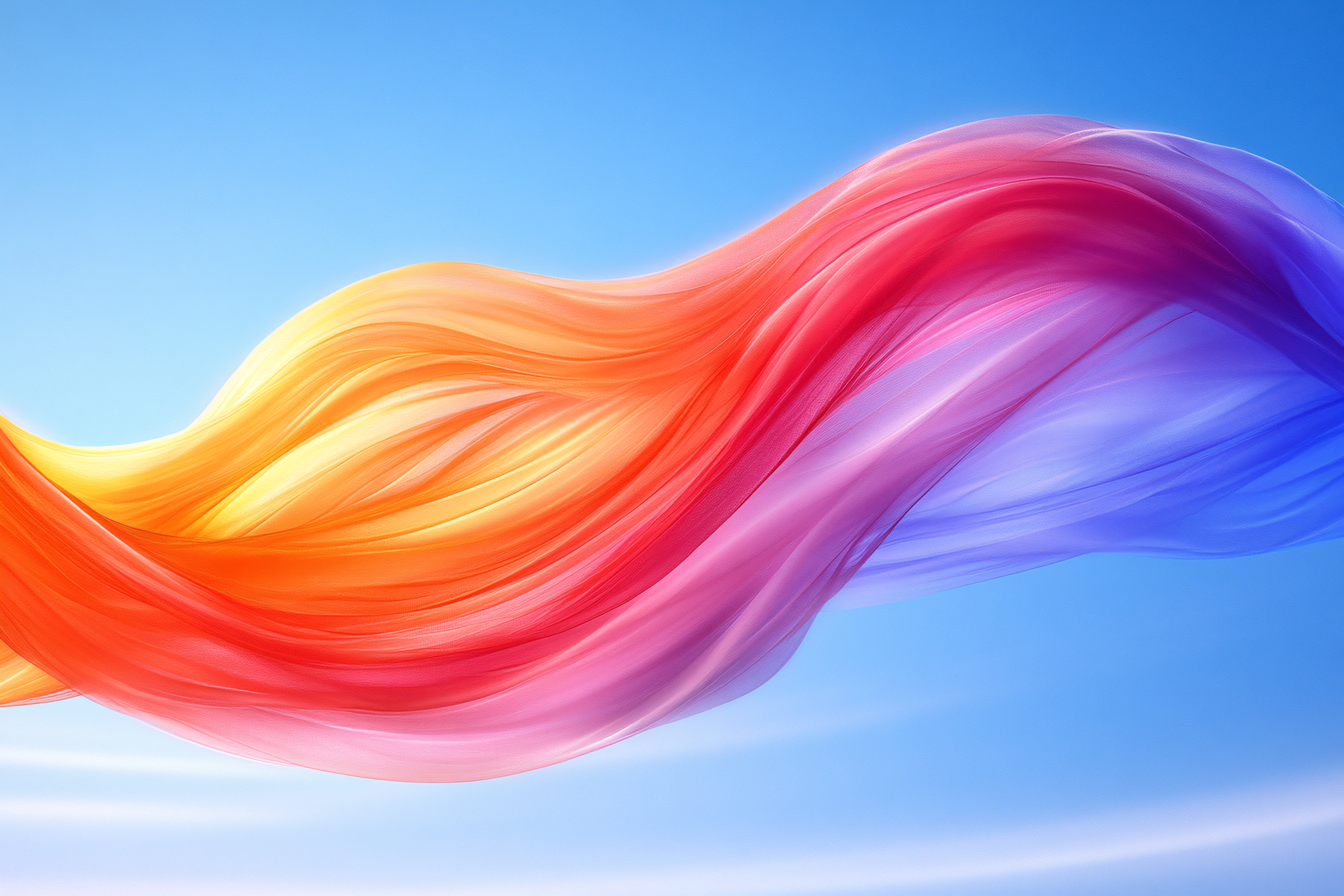 Flowing Fabric in Vibrant Hues