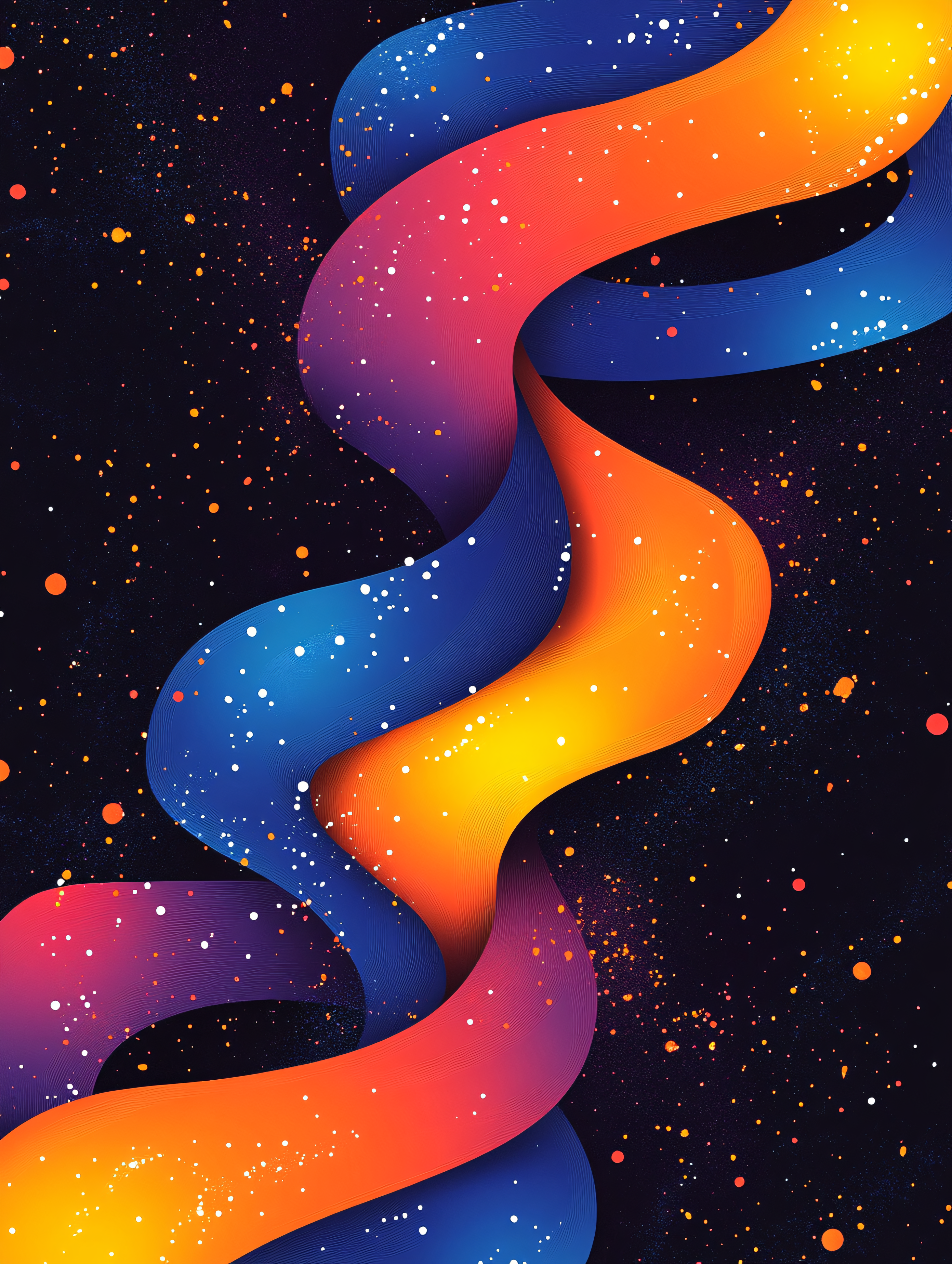 Flowing Gradient Ribbon