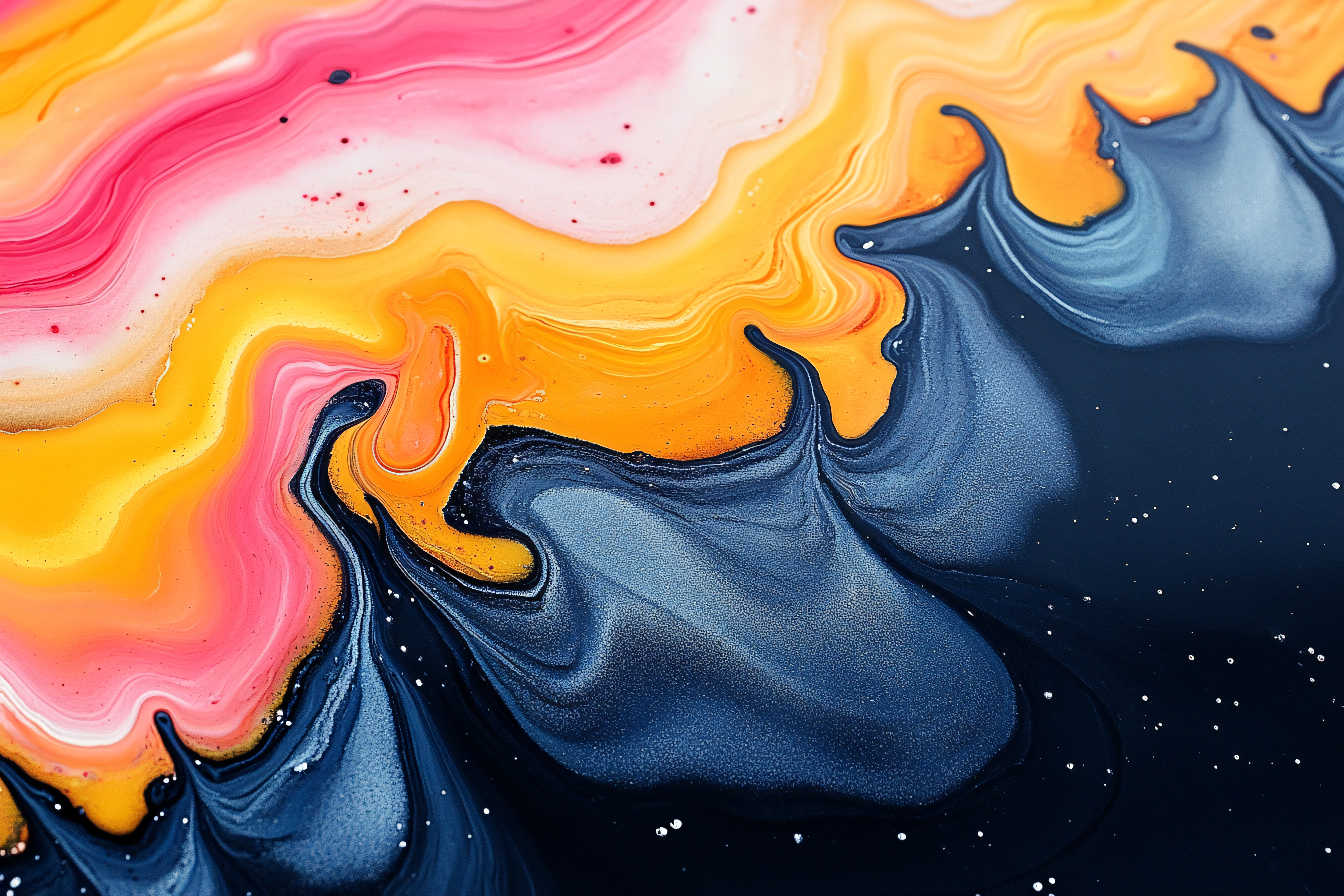 Fluid Paint Swirls