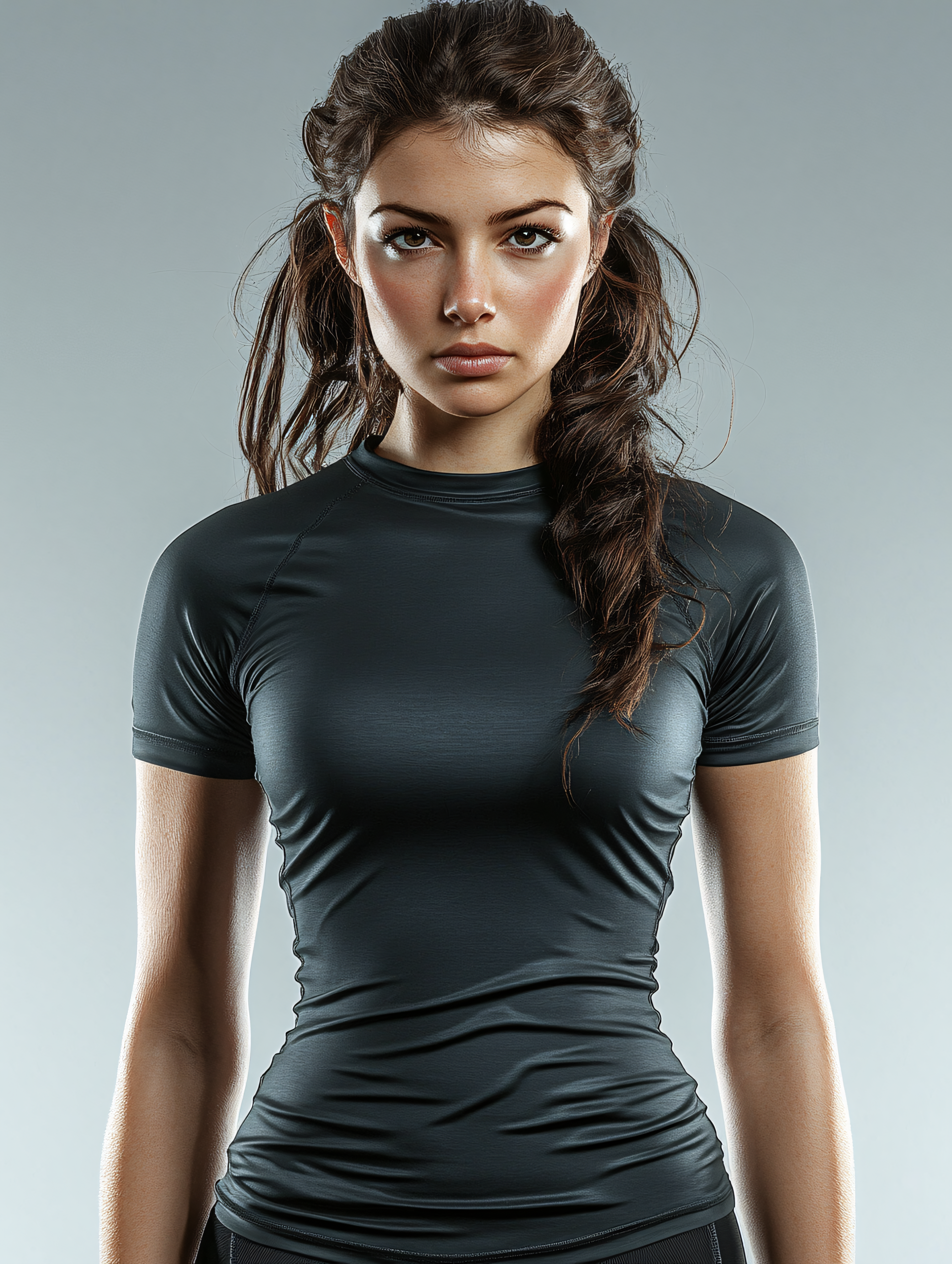 Focused Athletic Woman Portrait