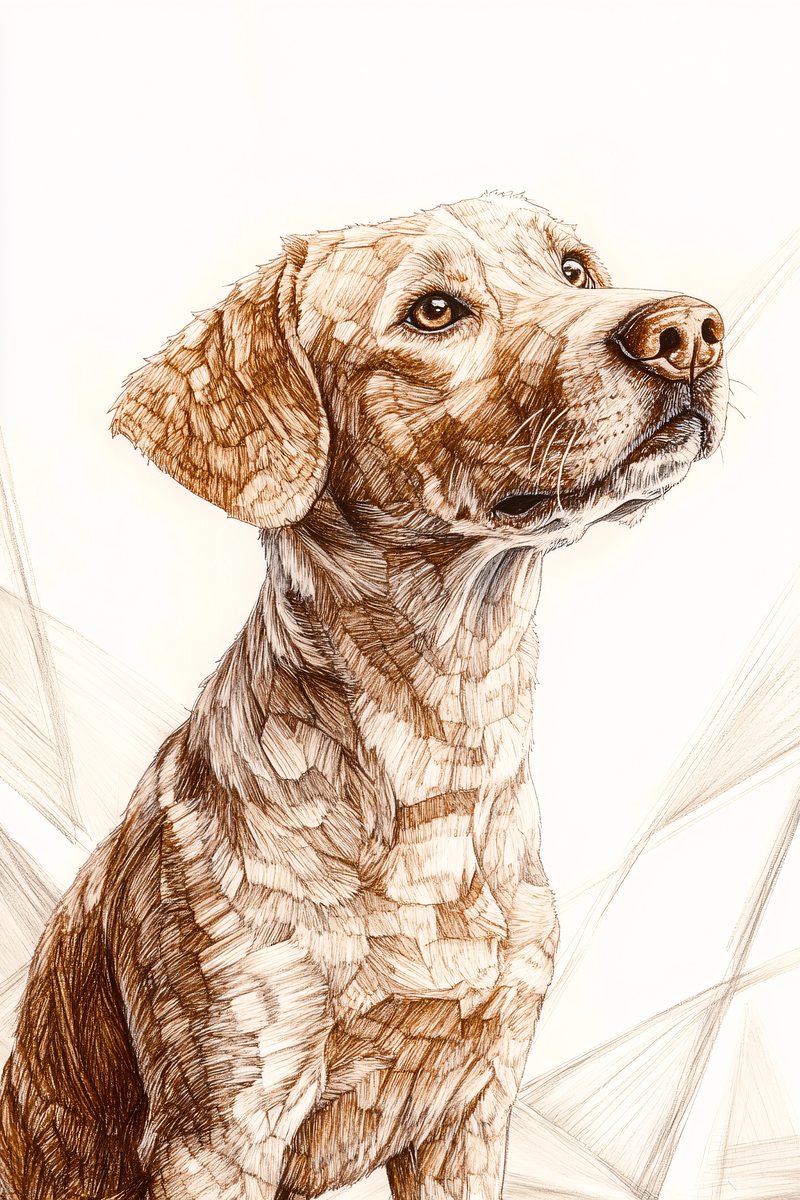 Focused Dog Portrait