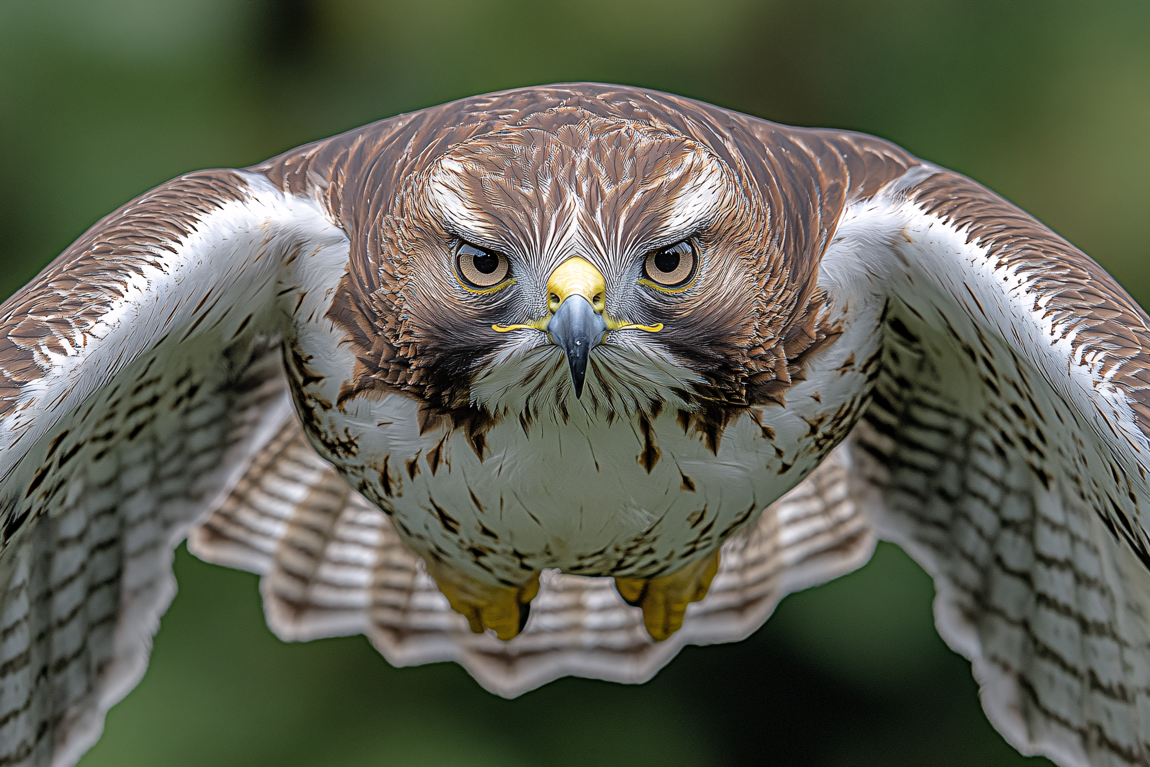 Focusing Hawk Portrait