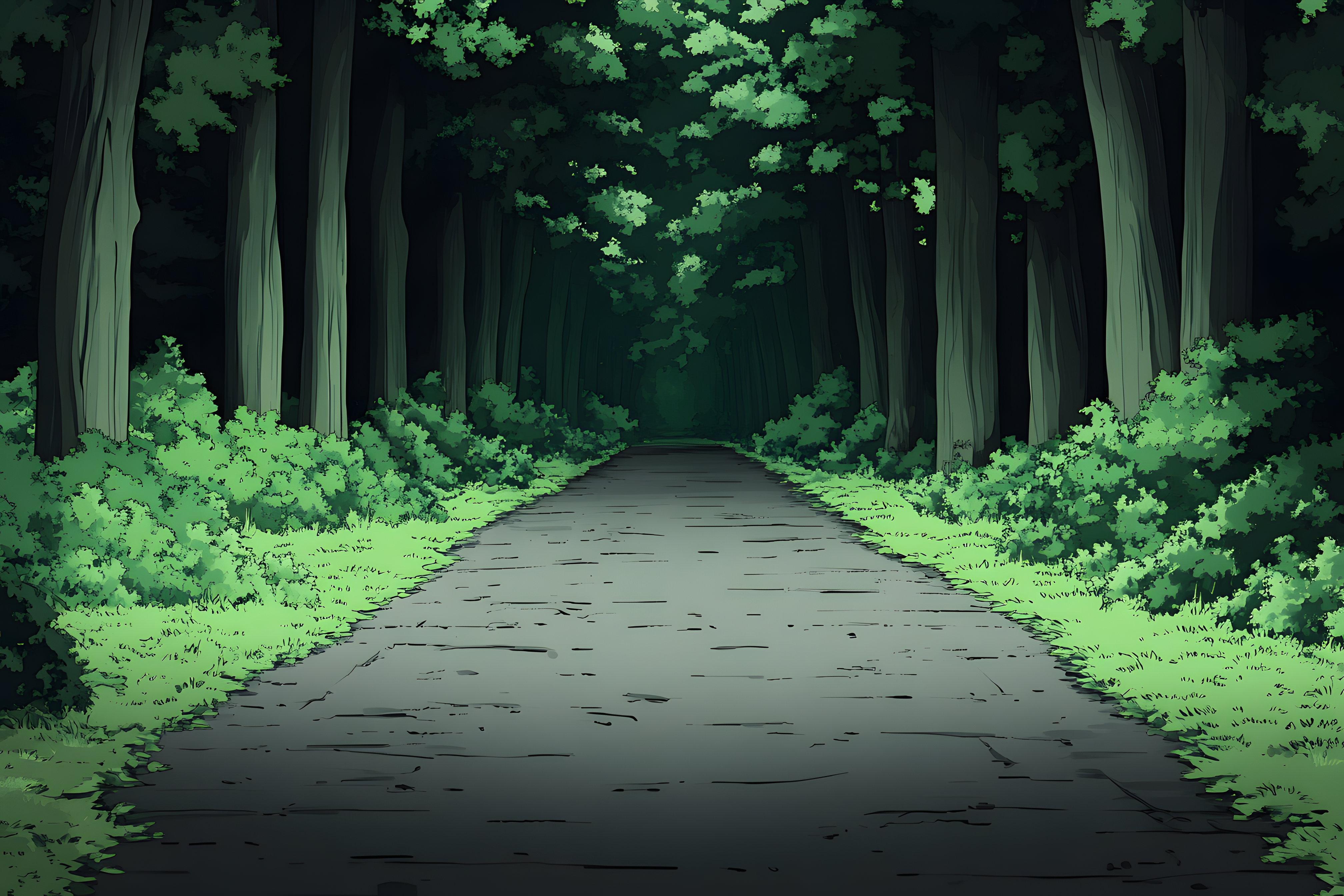 Forest Path Scene