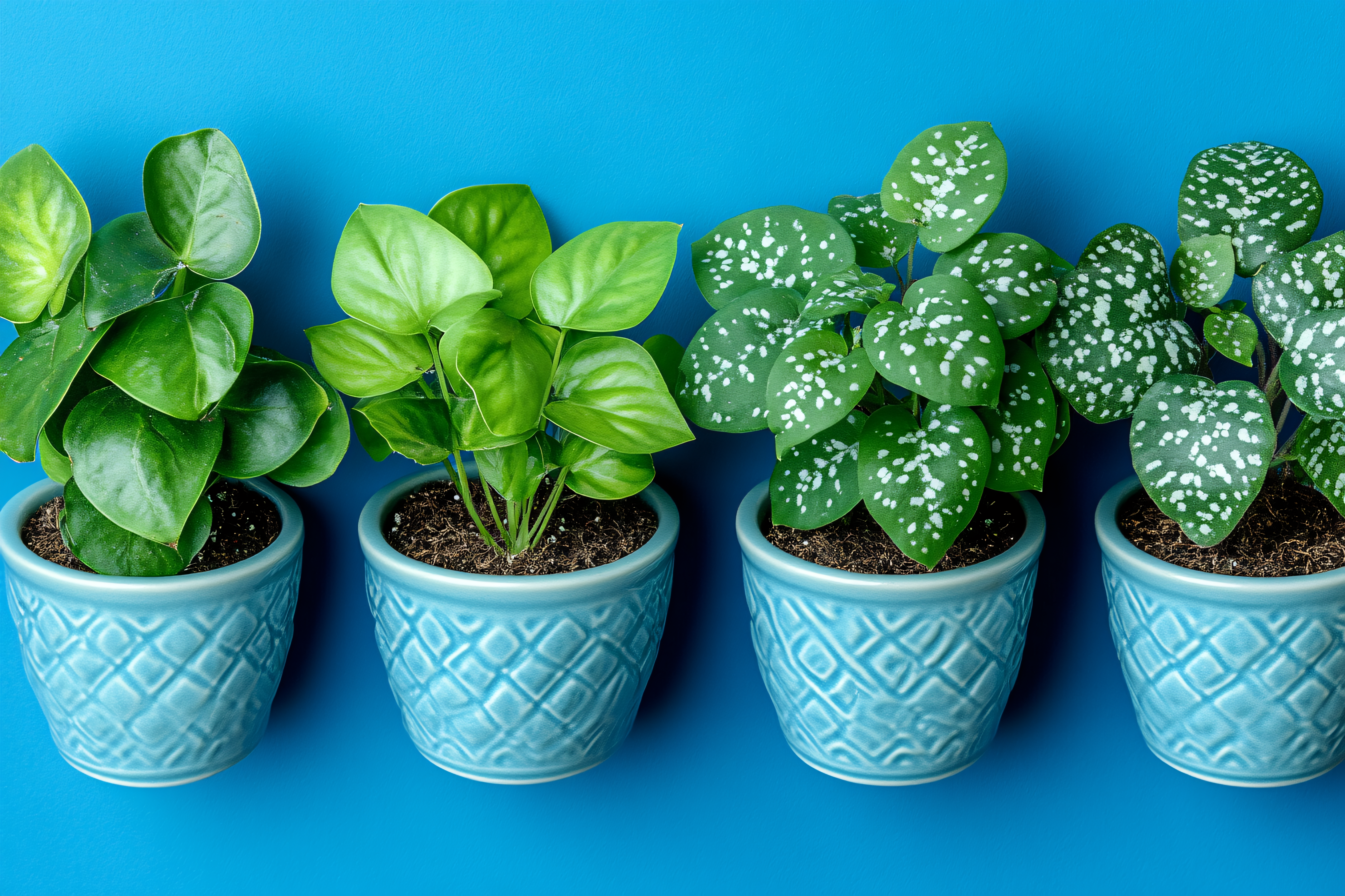 Four Potted Plants