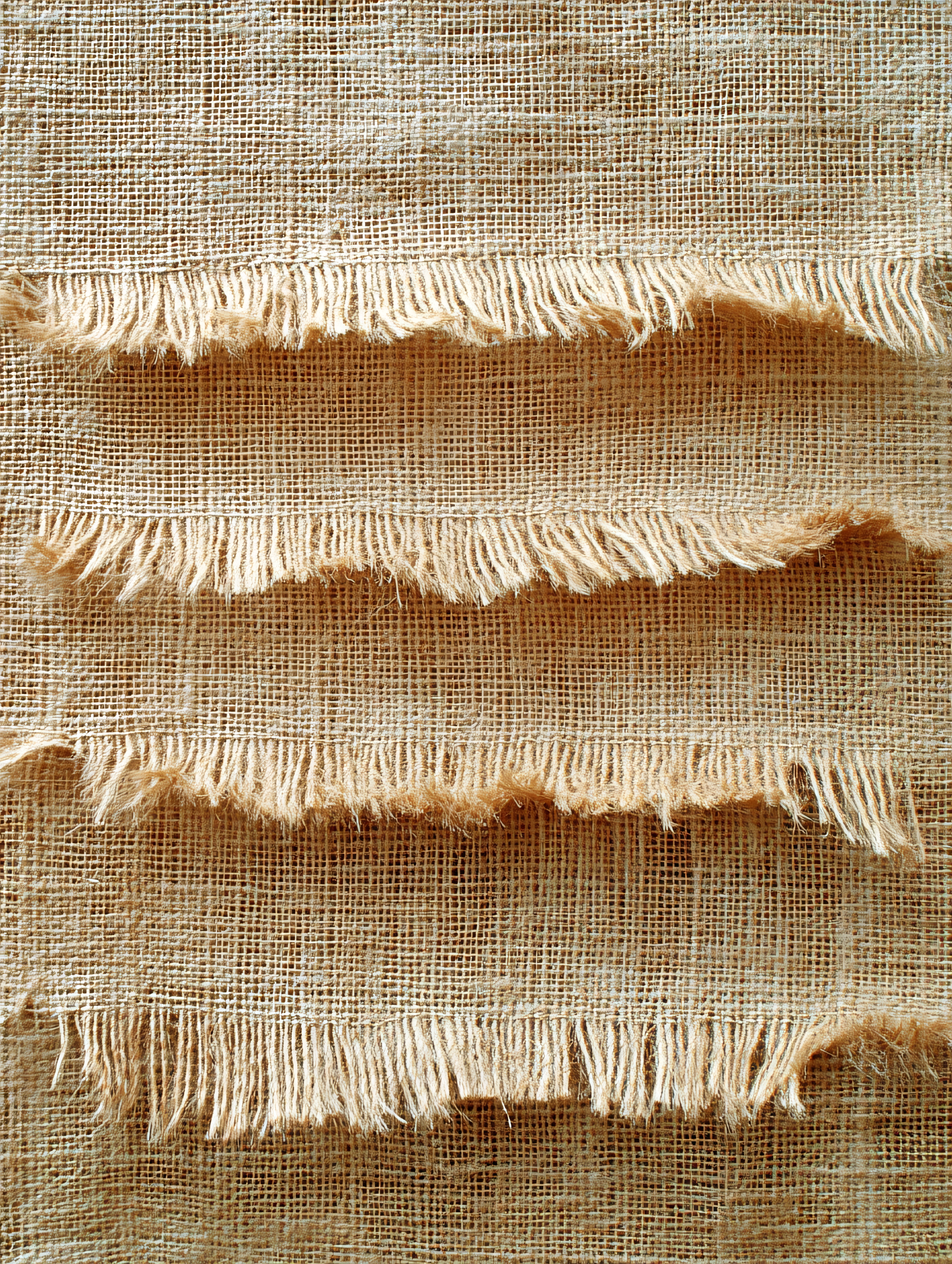Frayed Burlap Fabric Texture