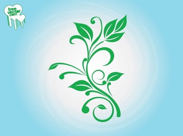 Fresh Plant Silhouette Free Vector