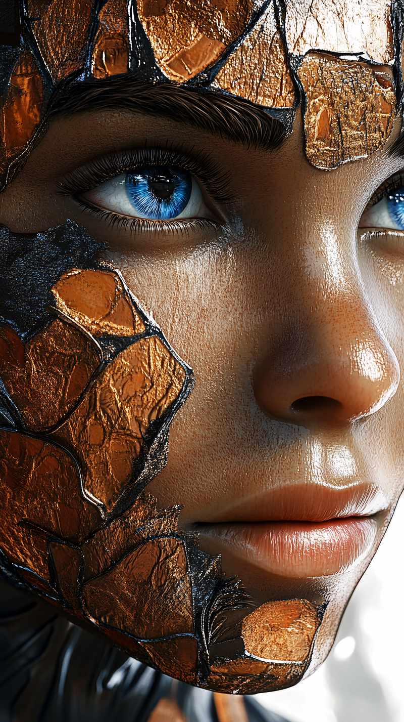Futuristic Face Art