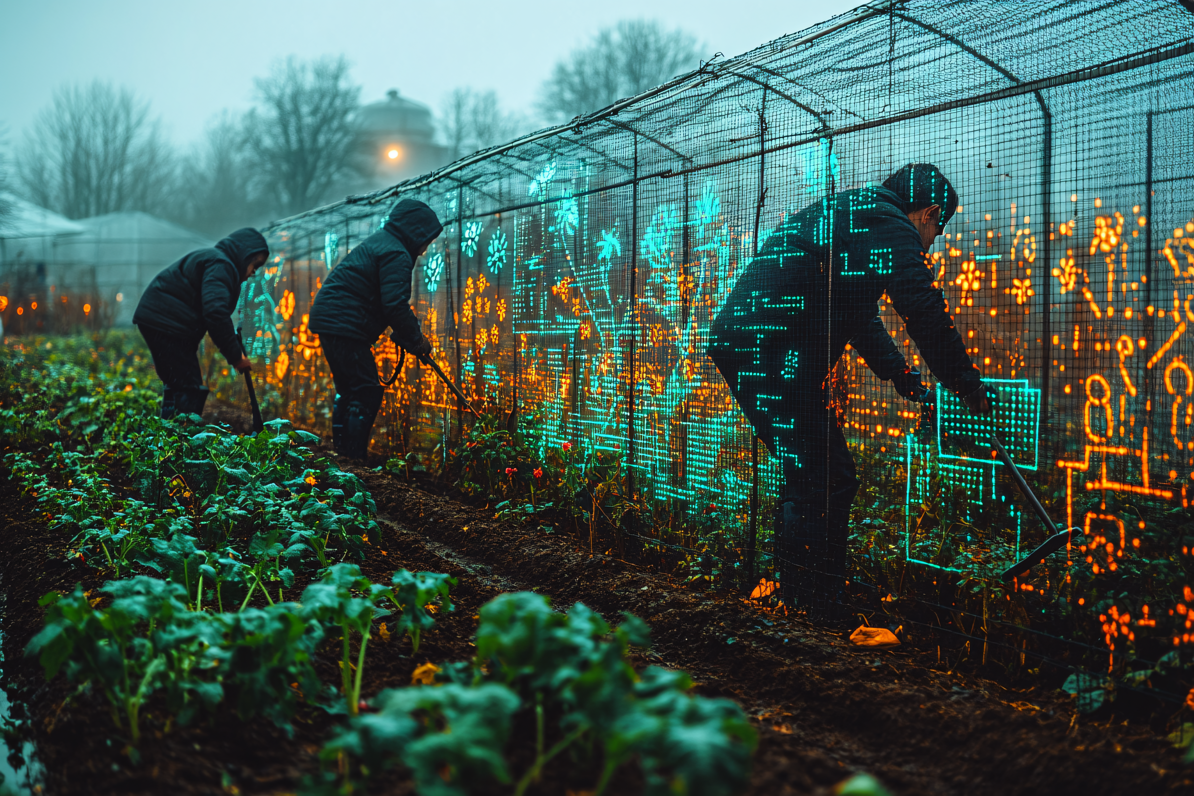 Futuristic Farming in the Mist