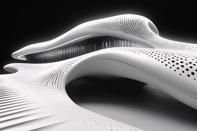 Futuristic White Architecture