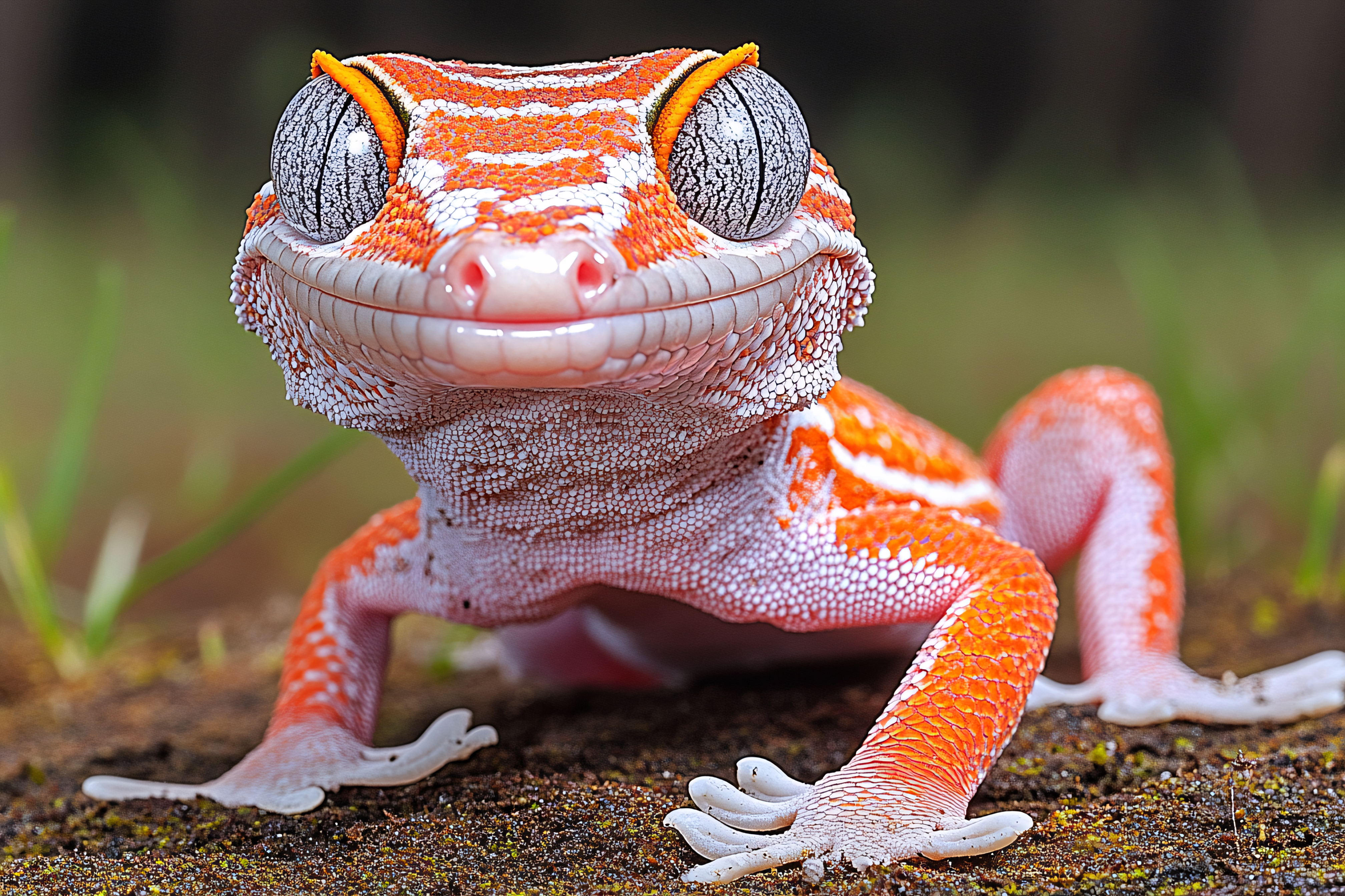 Gargoyle Gecko Smiling Portrait