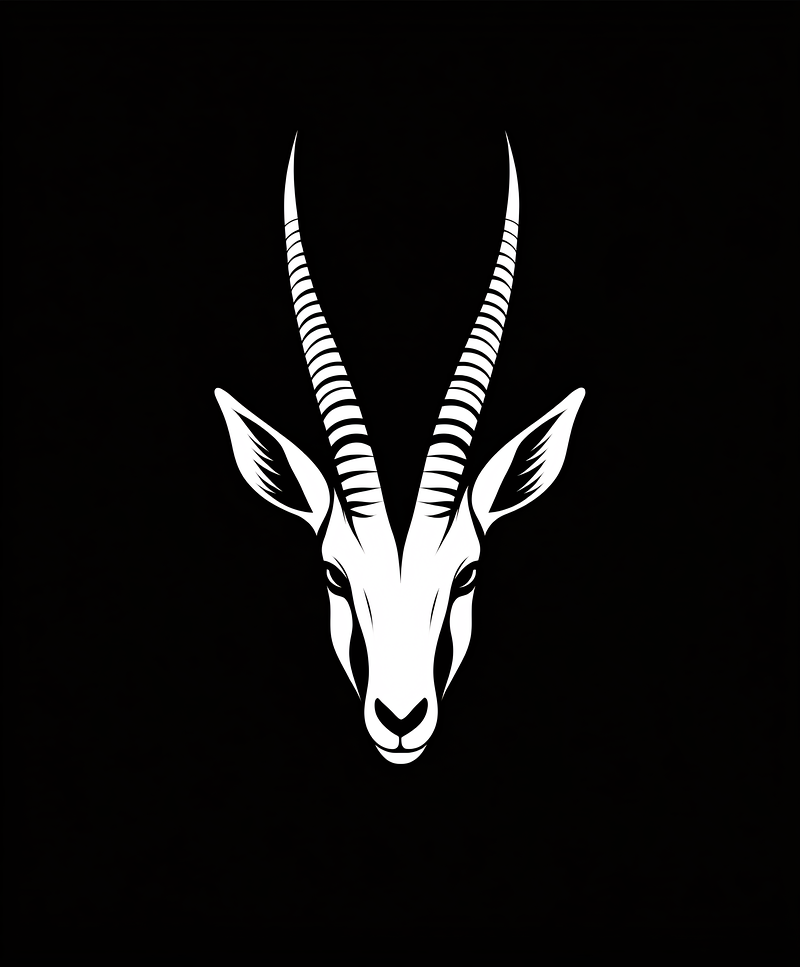 Gazelle Head Silhouette