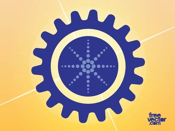 Gear Decoration Free Vector
