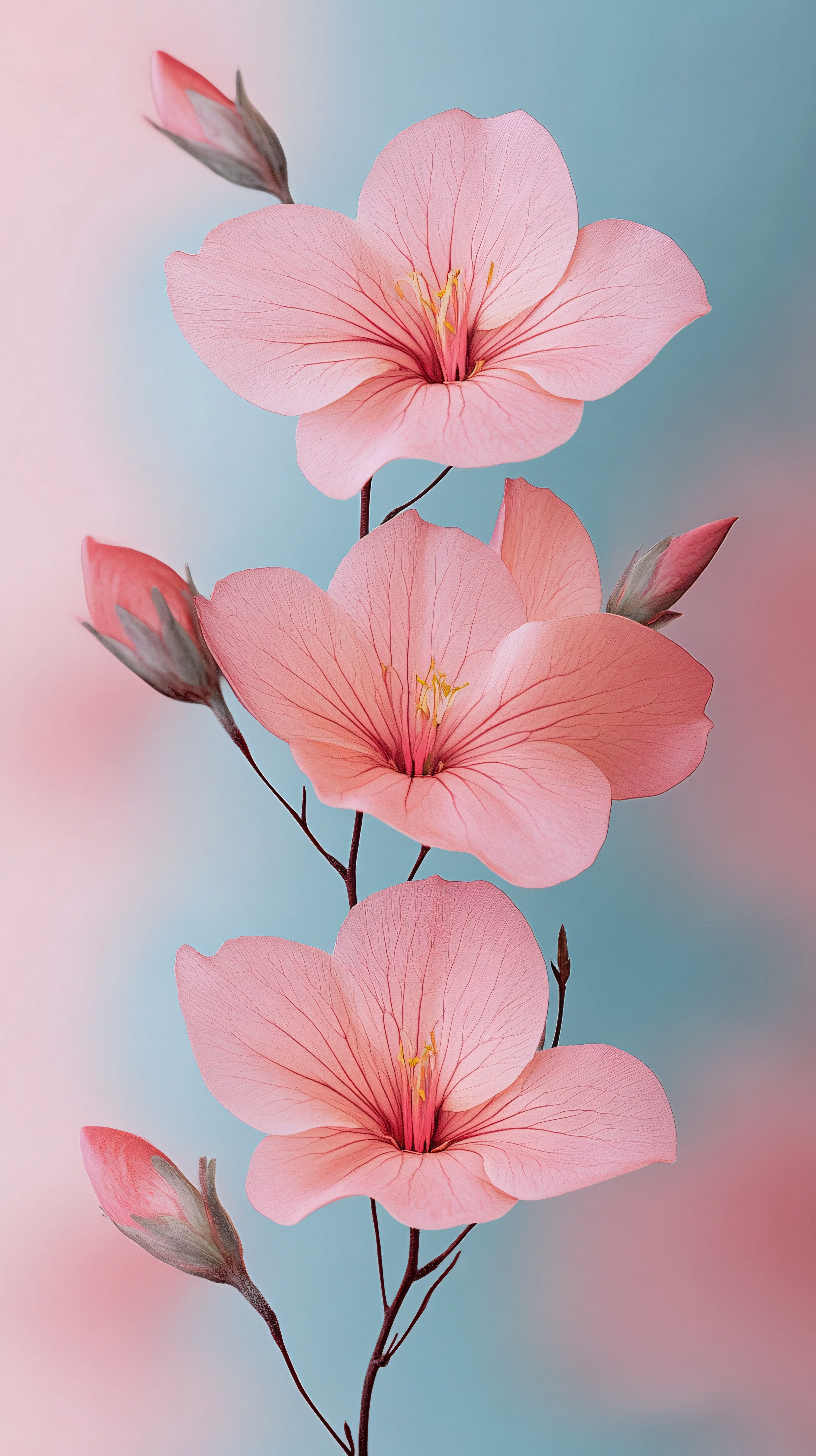 Gentle Pink Flowers