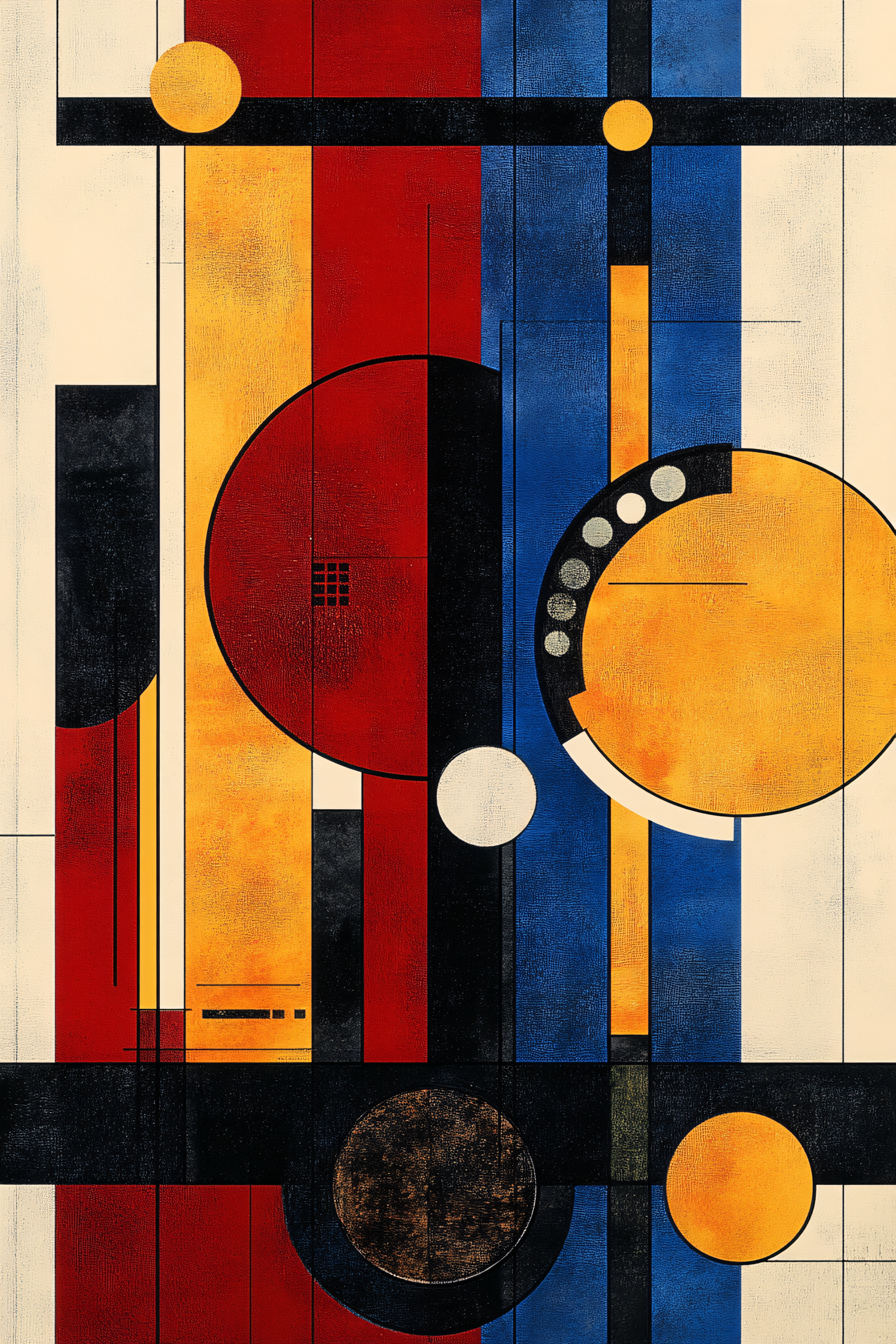 Geometric Abstract Art Composition