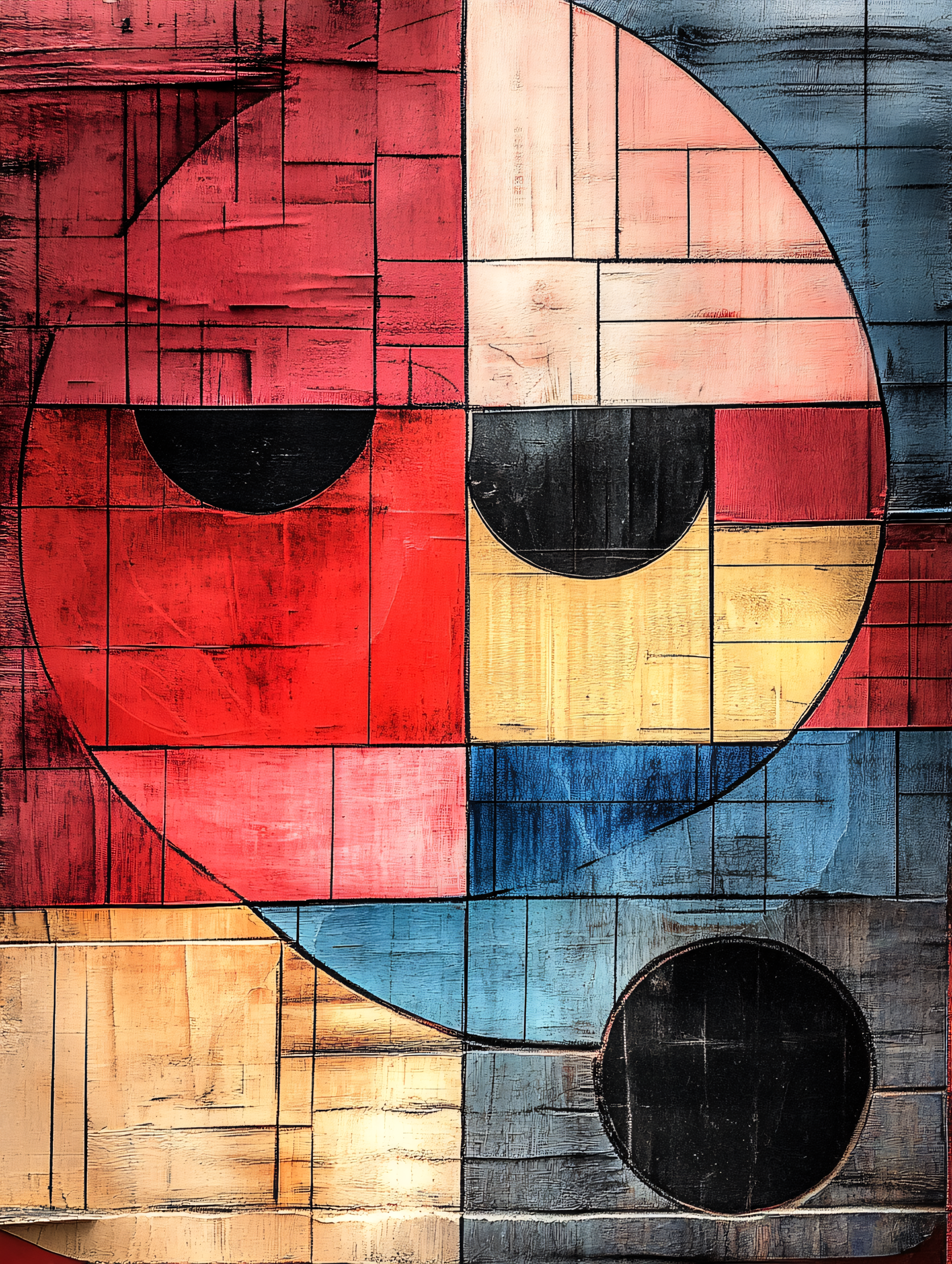 Geometric Abstraction with Circles and Rectangles