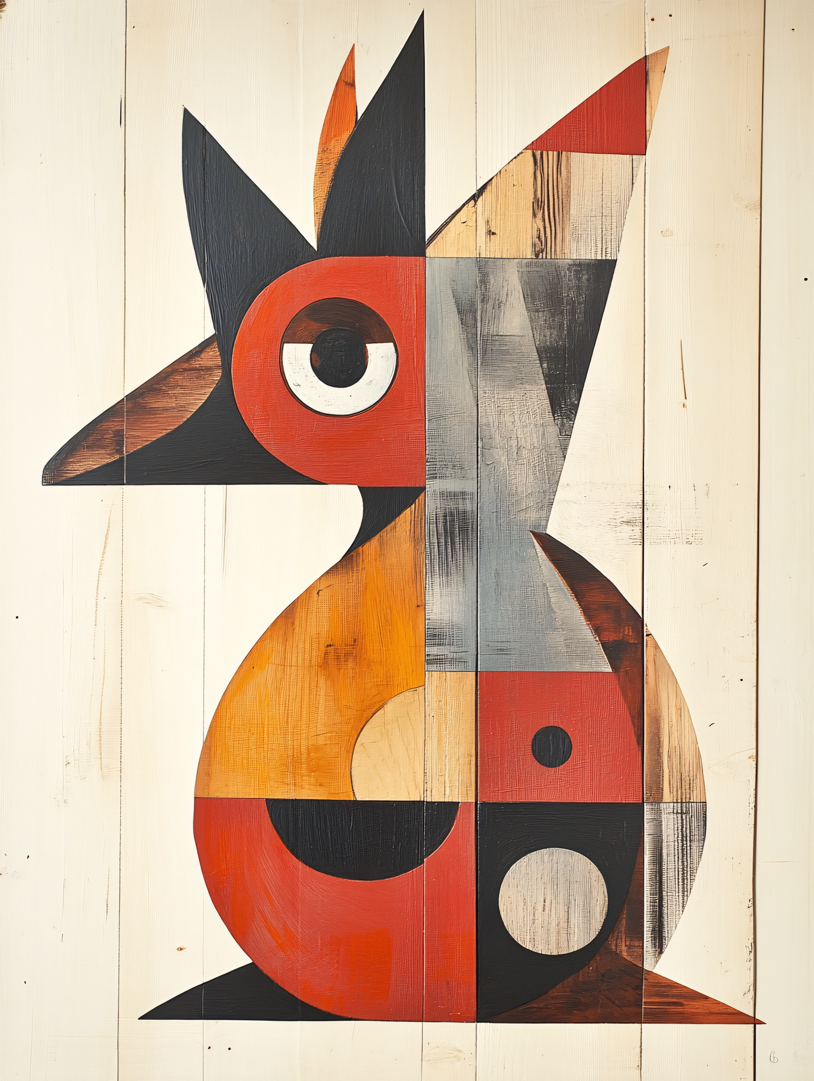 **Geometric Bird Wood Art**