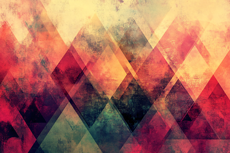 Geometric Diamond Pattern
