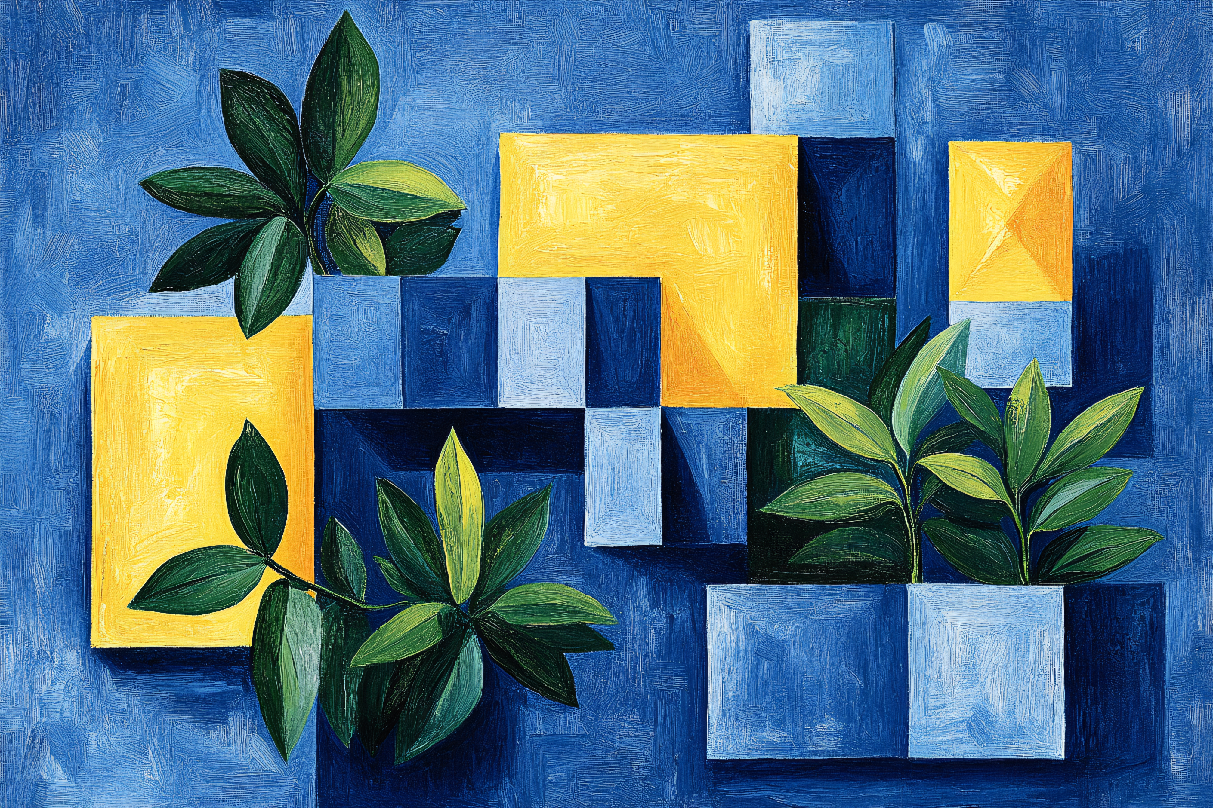 Geometric Garden Still Life