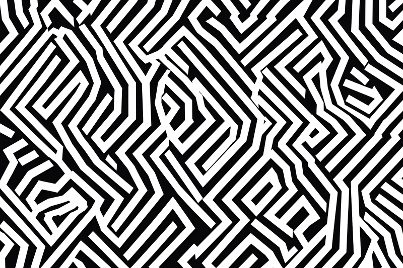 Geometric Maze Pattern