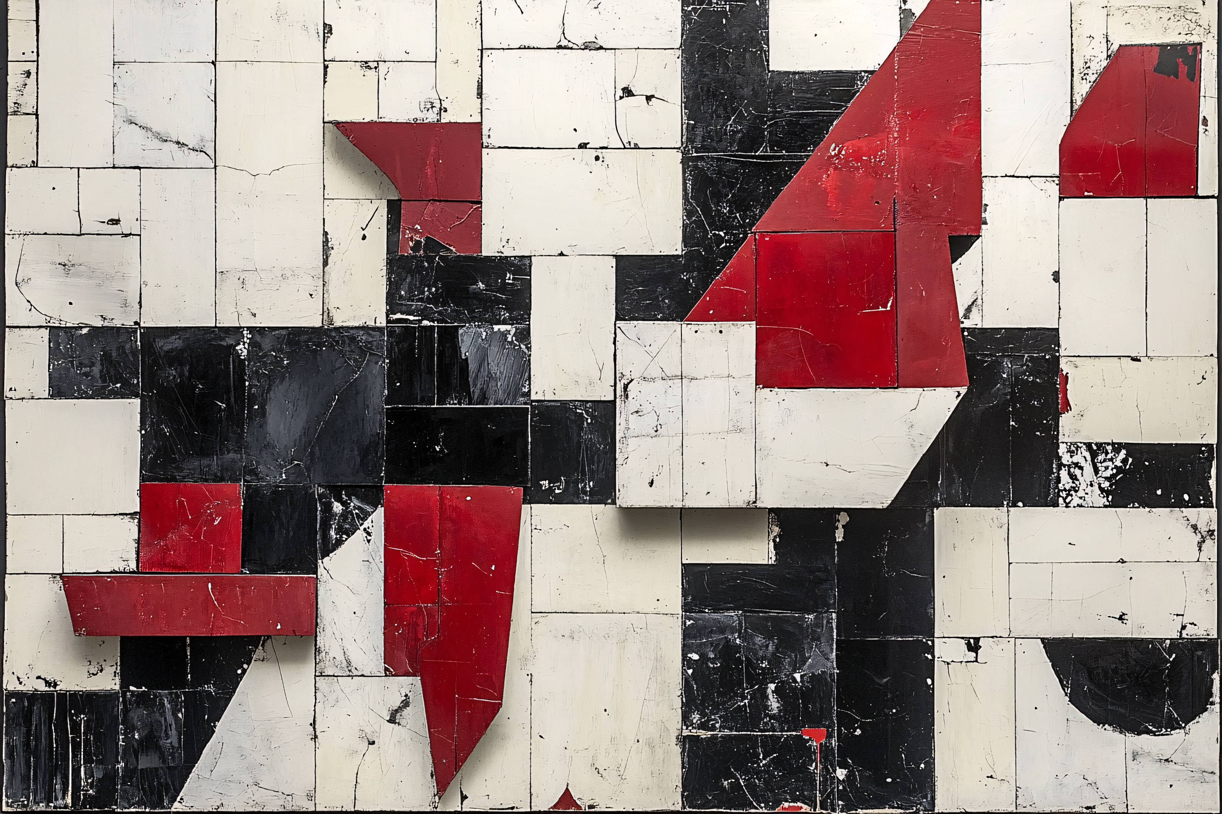 Geometric Mosaic Tiles Abstract