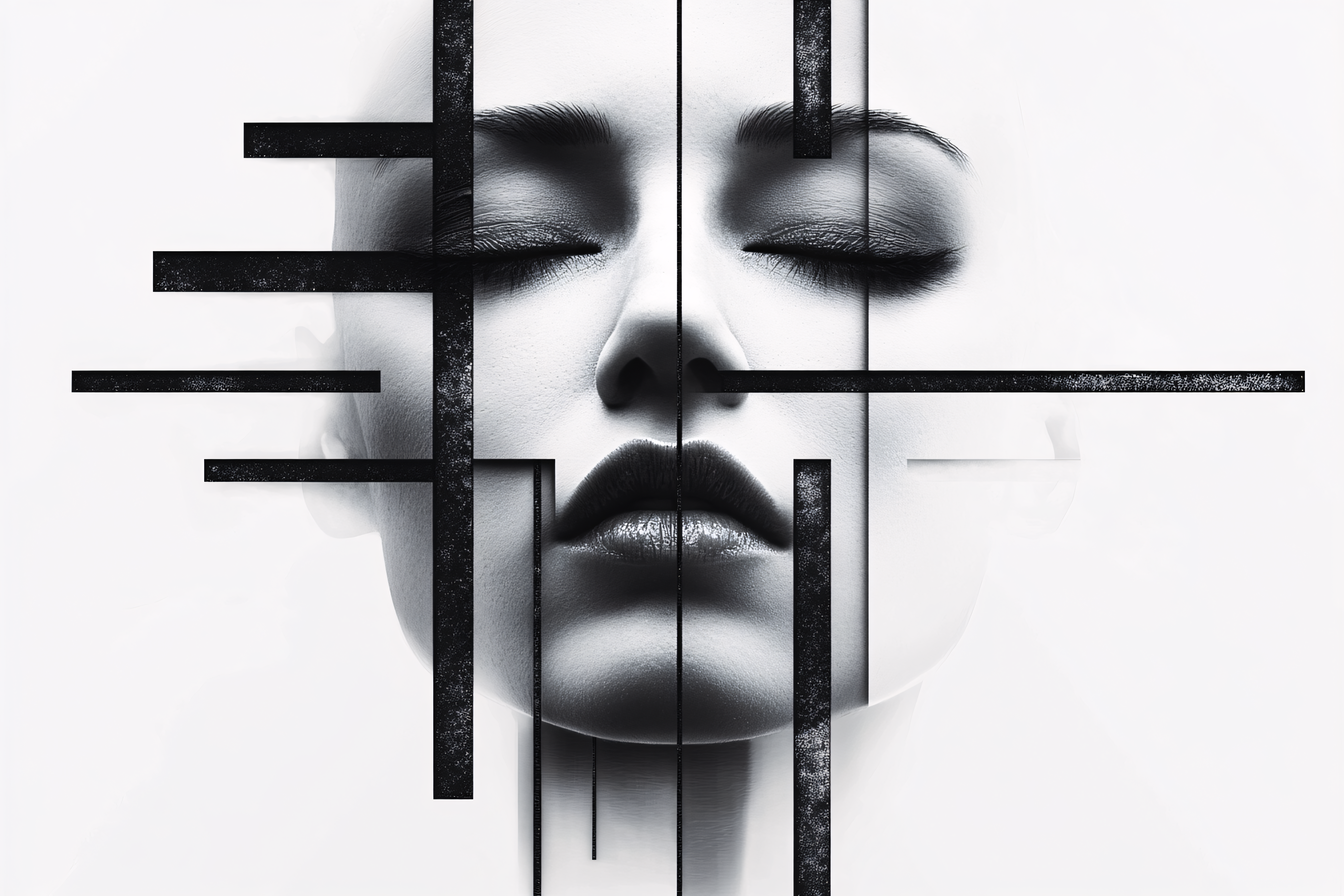 Geometric Portrait of a Woman