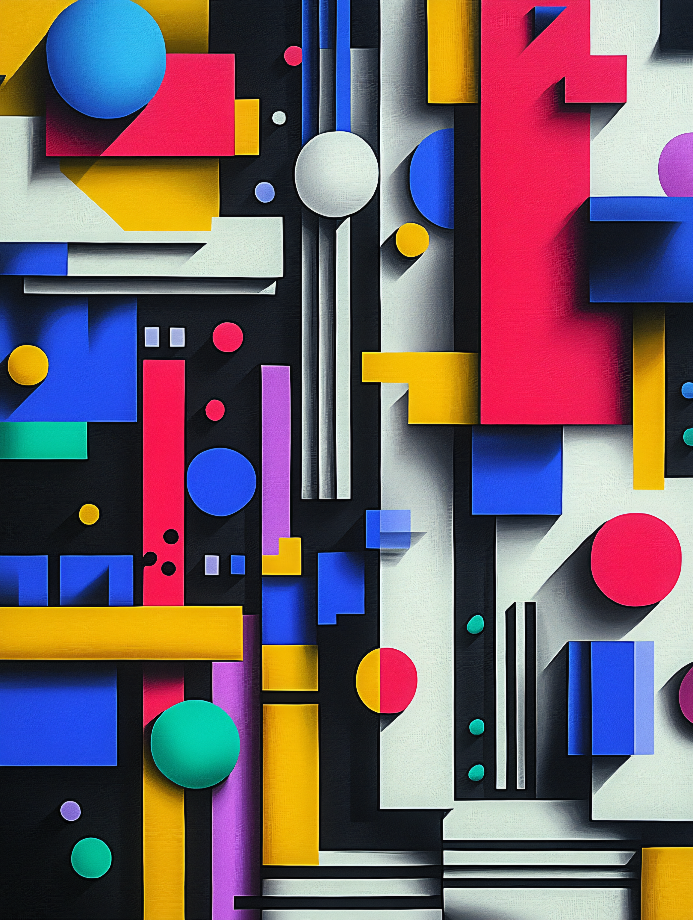 Geometric Shapes Composition