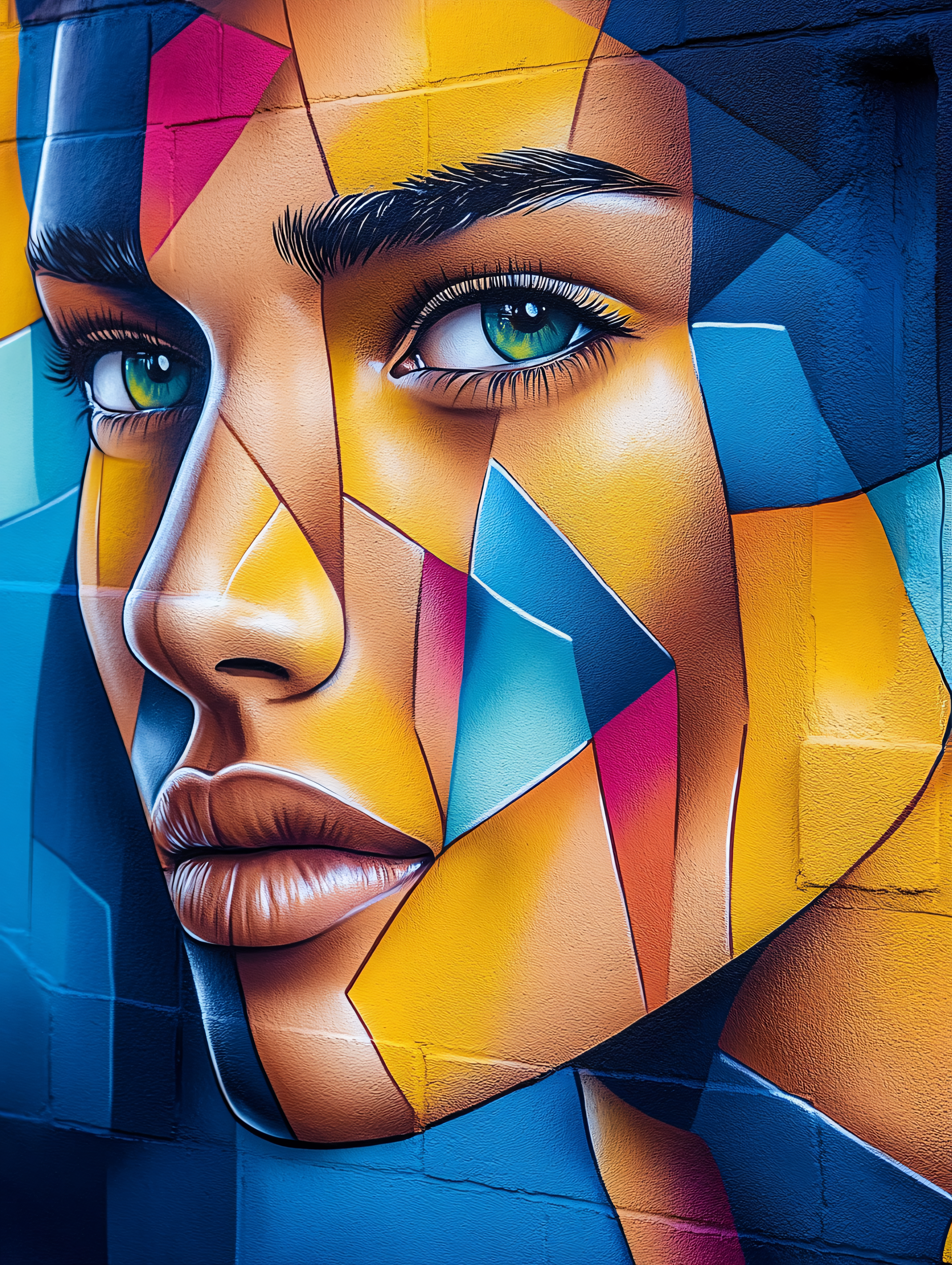 Geometric Woman Portrait