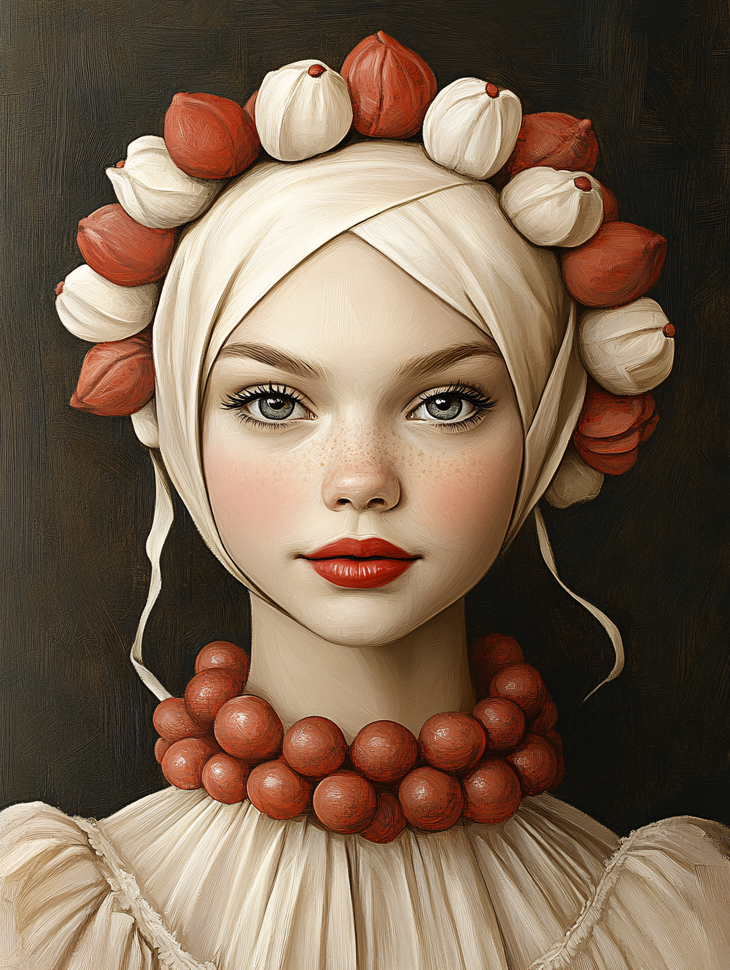 Girl In Headdress