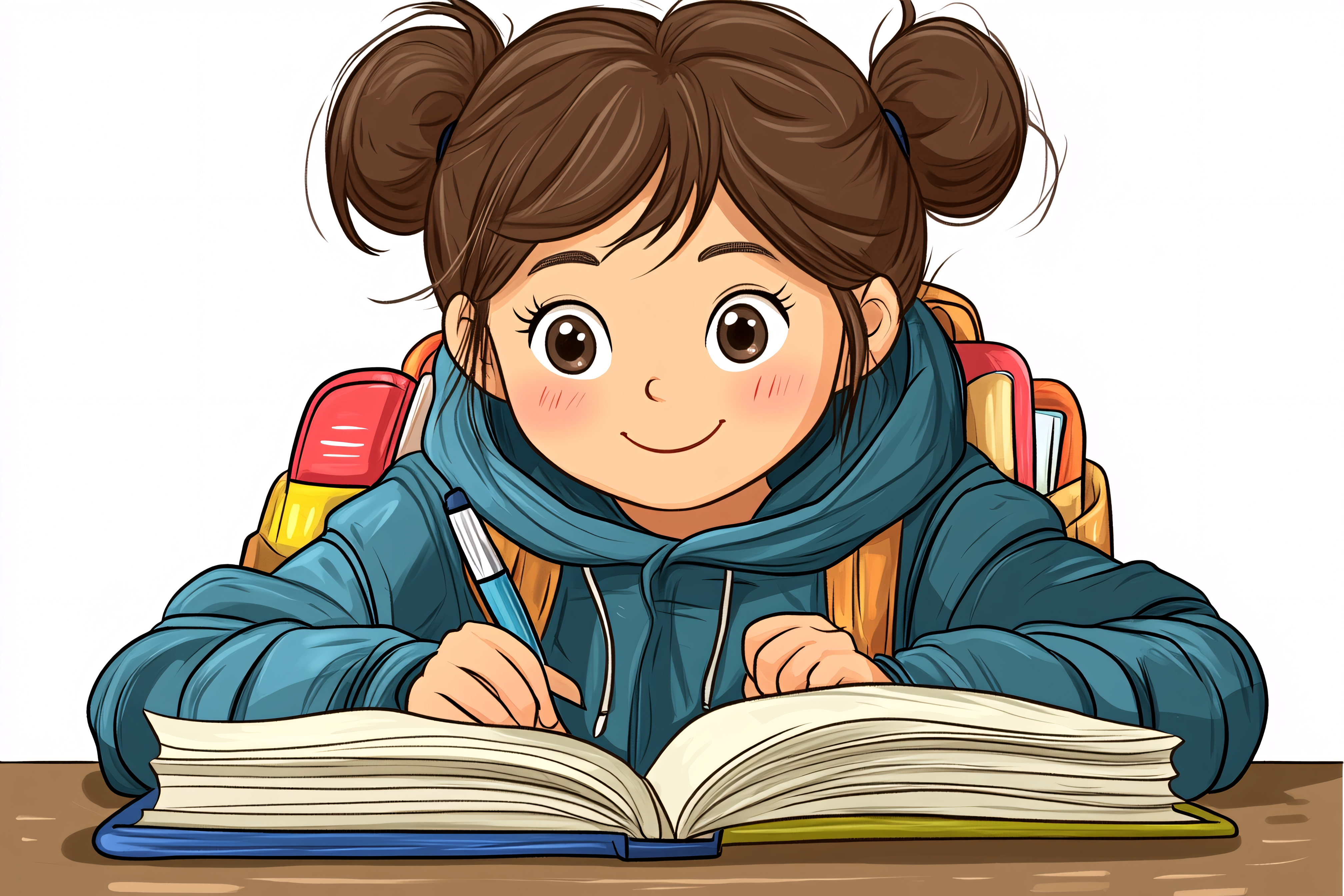 Girl Studying