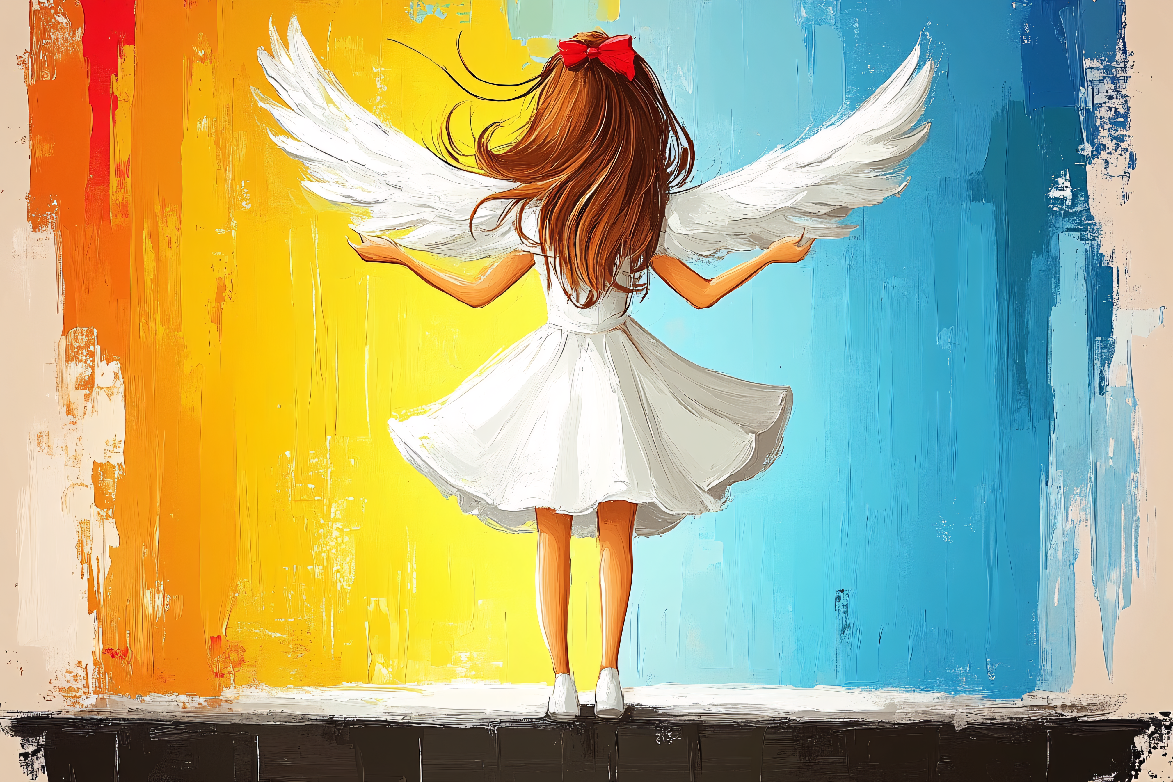 Girl With Angel Wings