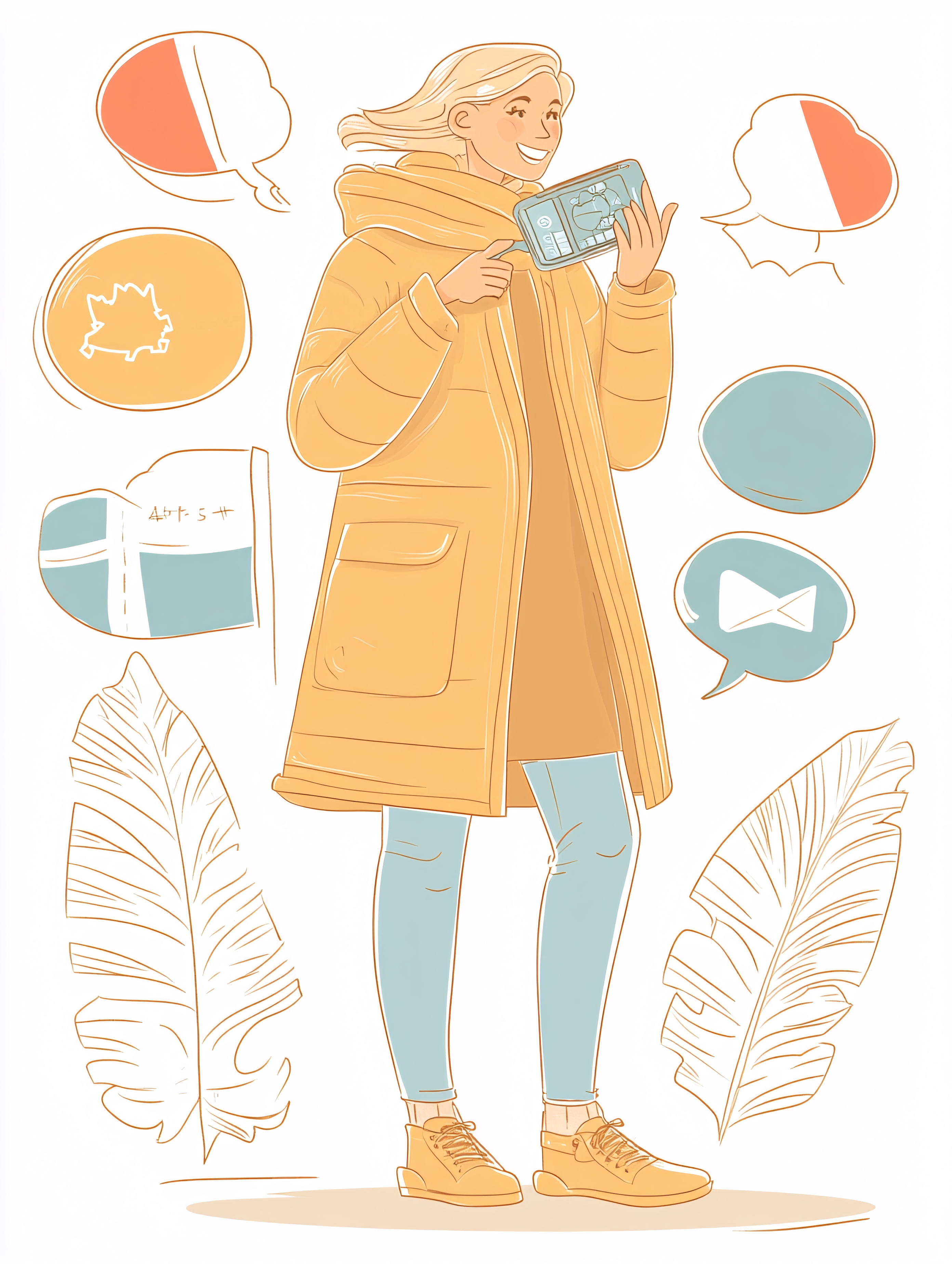 Girl with smartphone