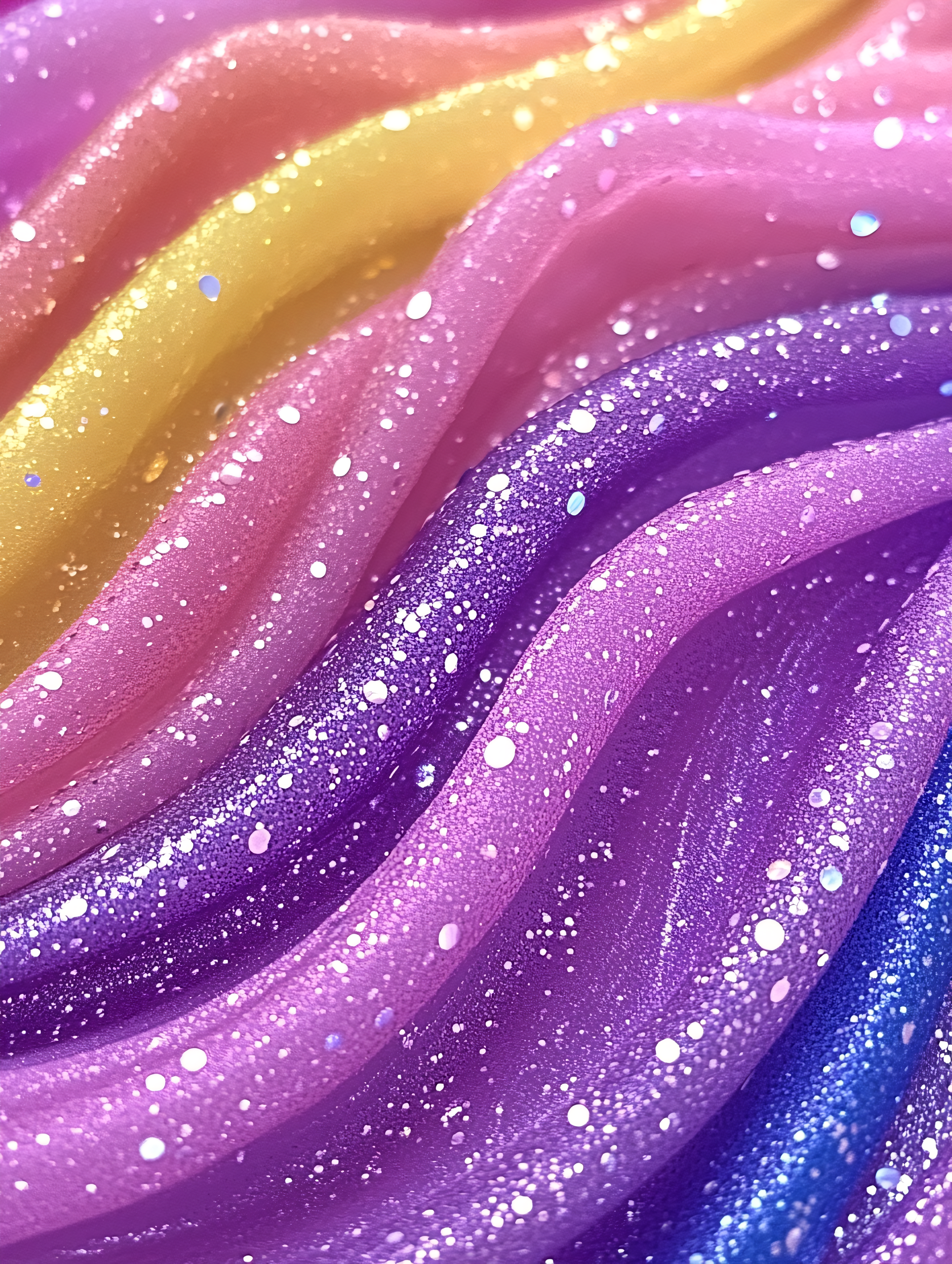 Glittering Pastel Ribbons