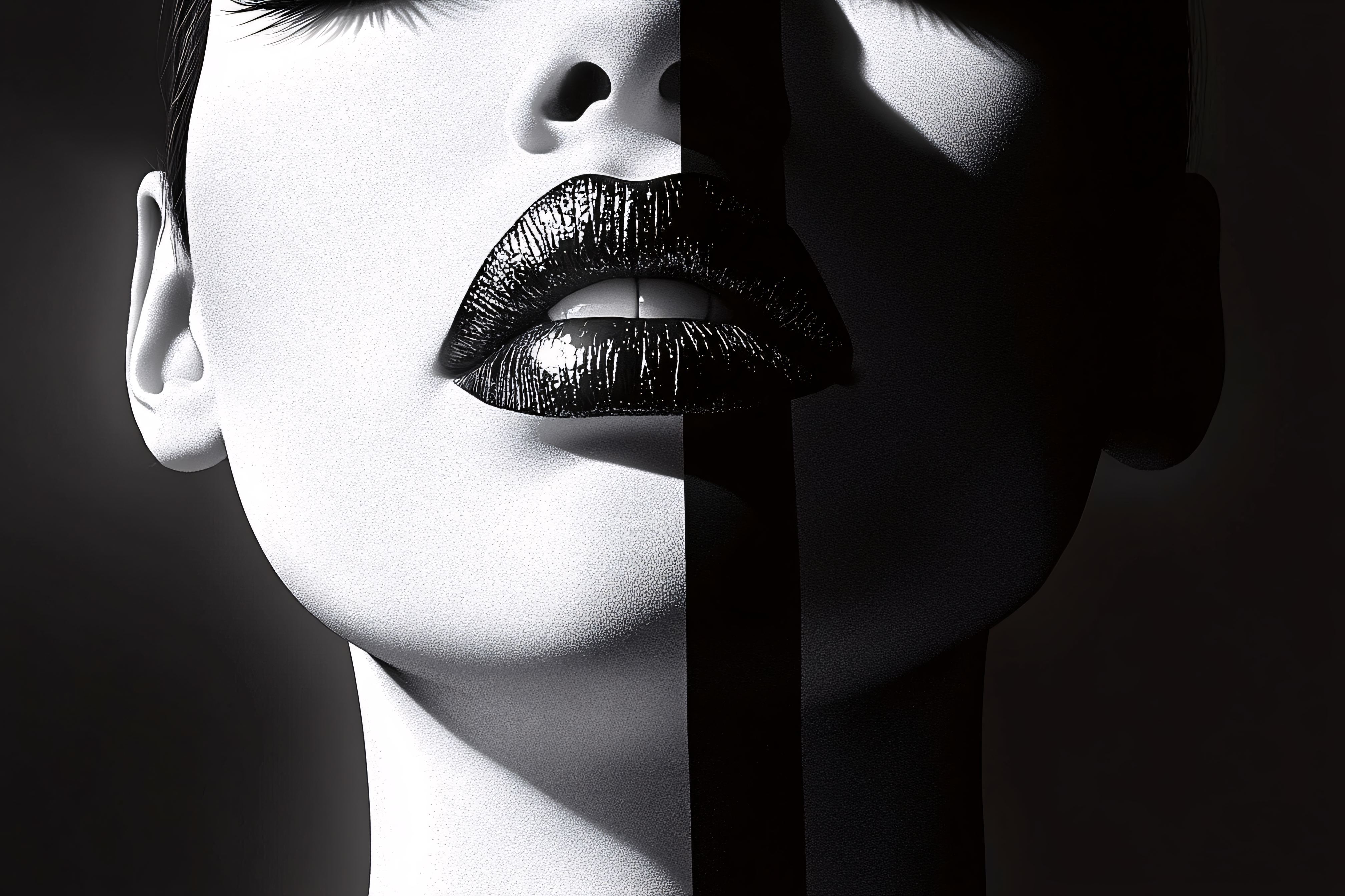 Glossy Black Lips